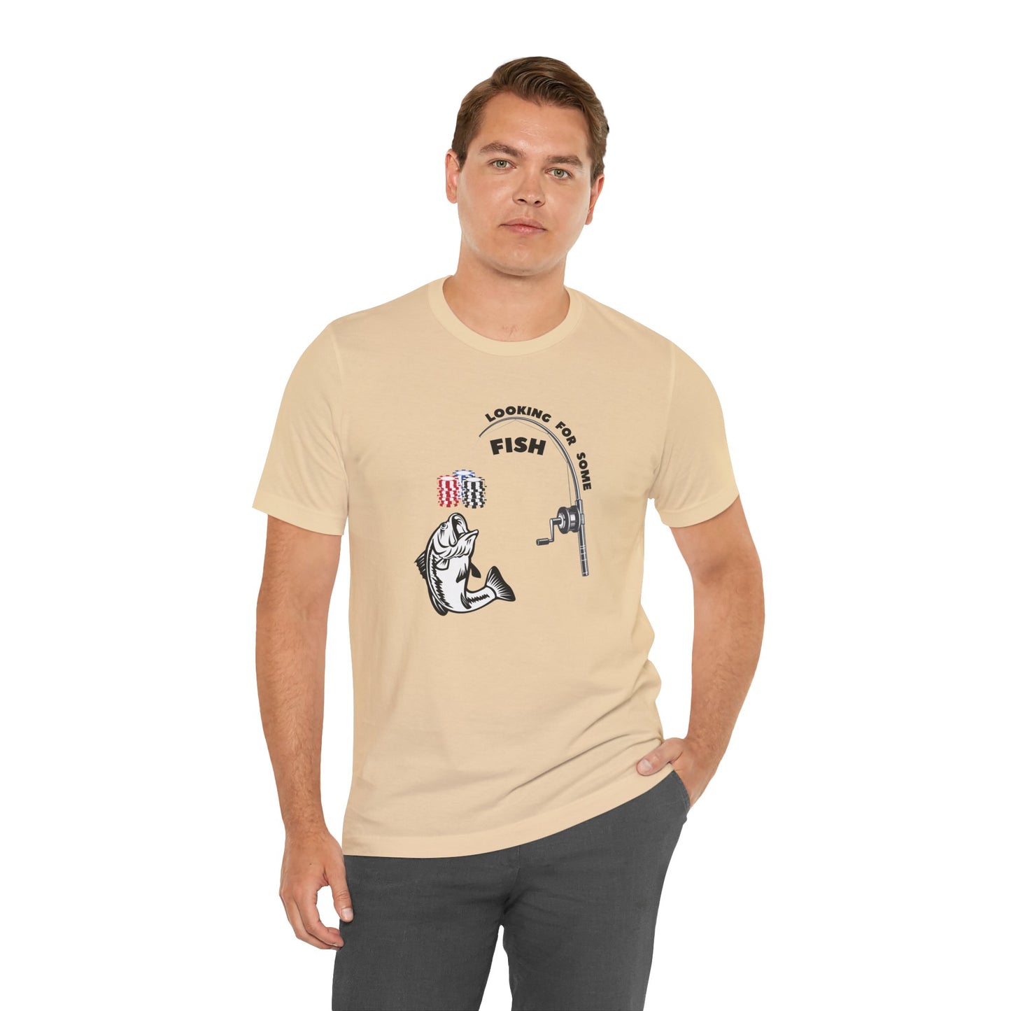 Poker/ Looking For Some Fish Unisex Jersey Short Sleeve Tee