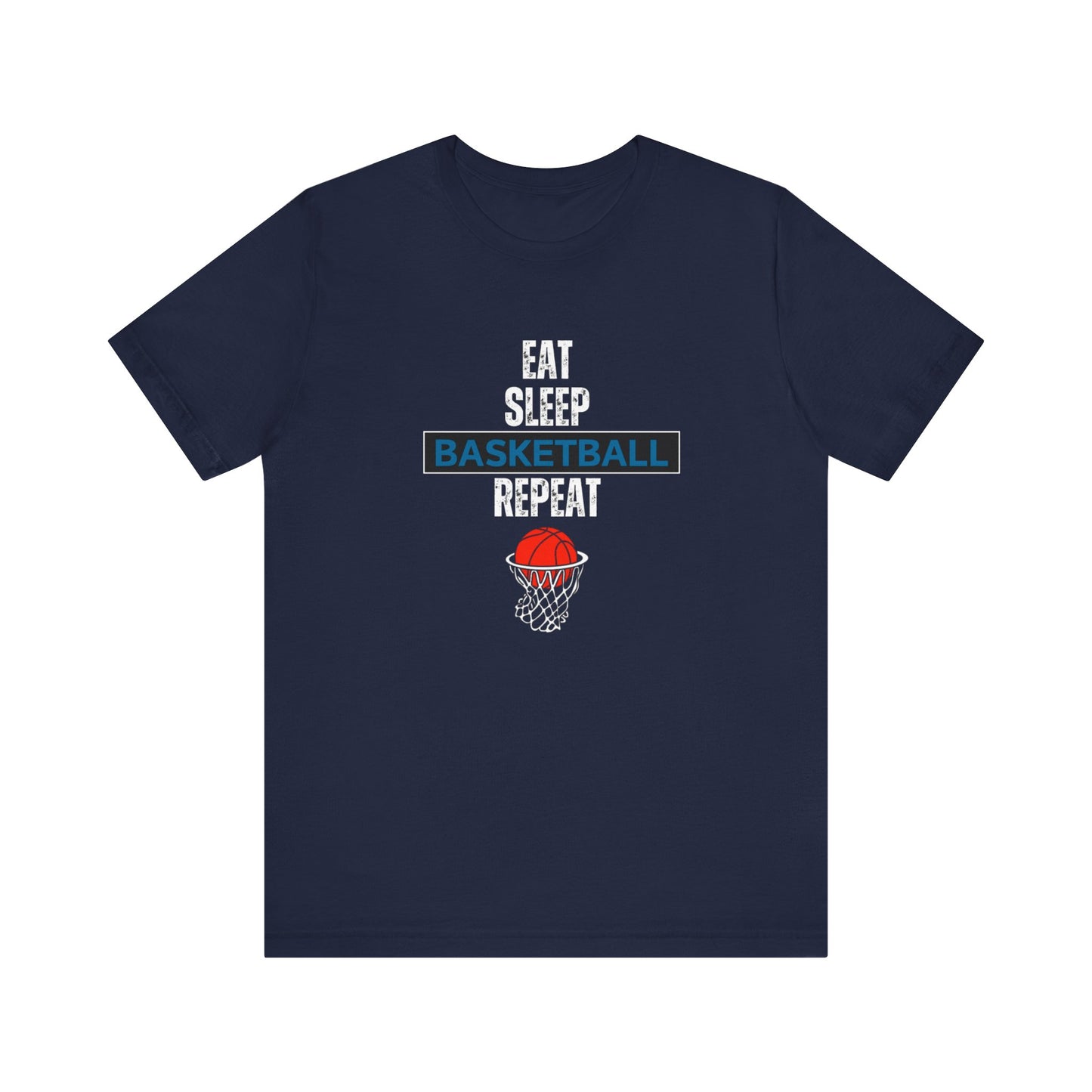Eat, Sleep, Basketball, Repeat Unisex Jersey Short Sleeve Tee
