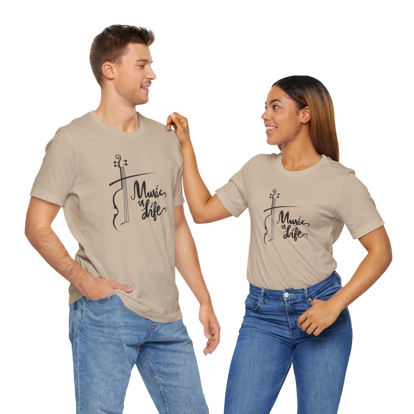 Music Is Life Unisex Jersey Short Sleeve Tee