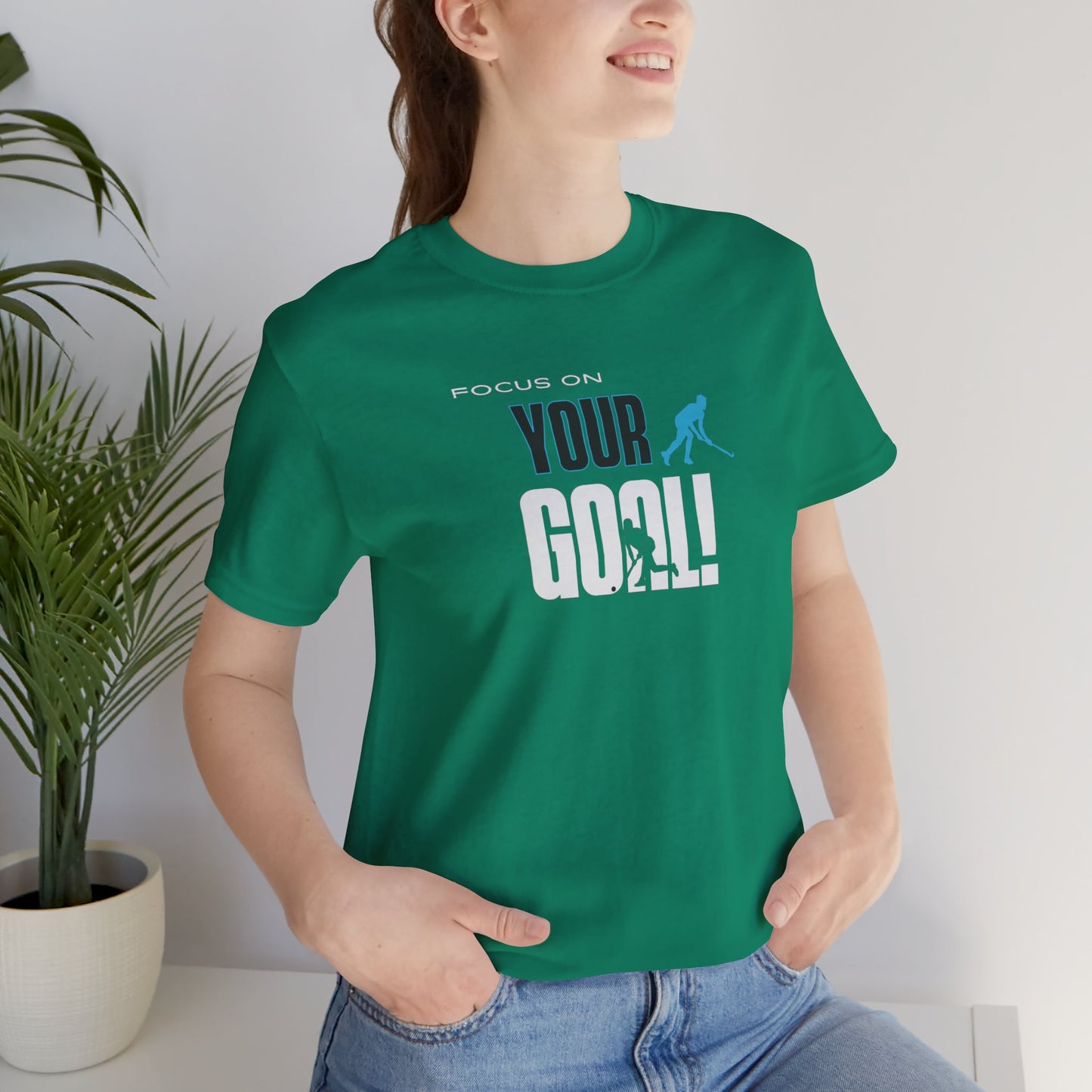 Focus On Your Goal Unisex Jersey Short Sleeve Tee