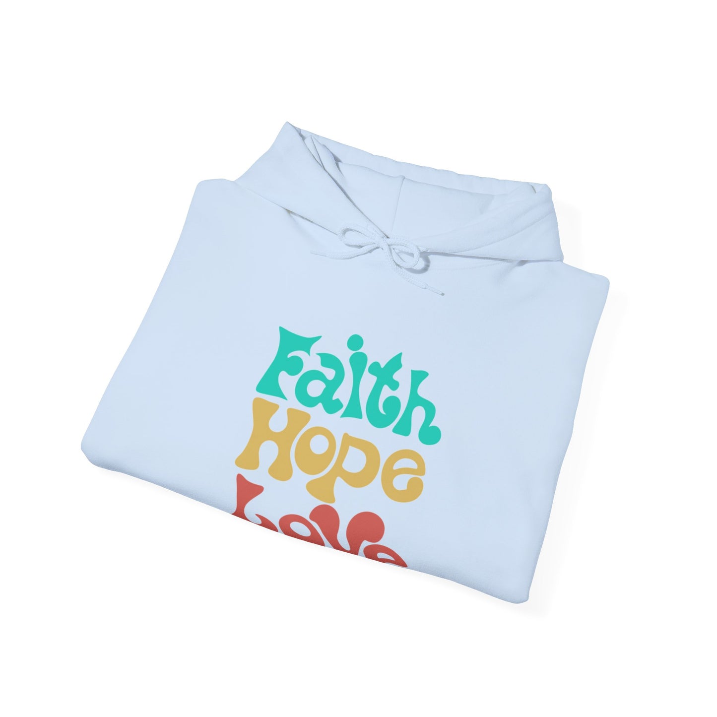 Faith Hope Love Unisex Heavy Blend™ Hooded Sweatshirt