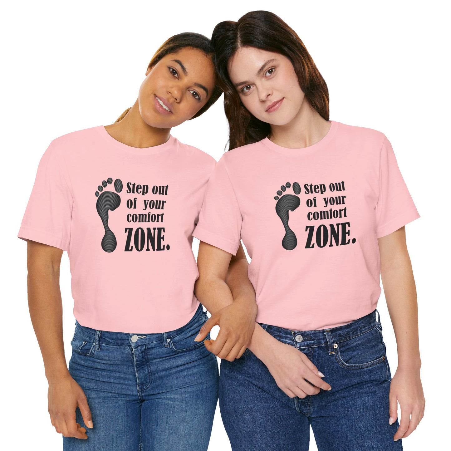 Step Out Your Comfort Zone Unisex Jersey Short Sleeve Tee