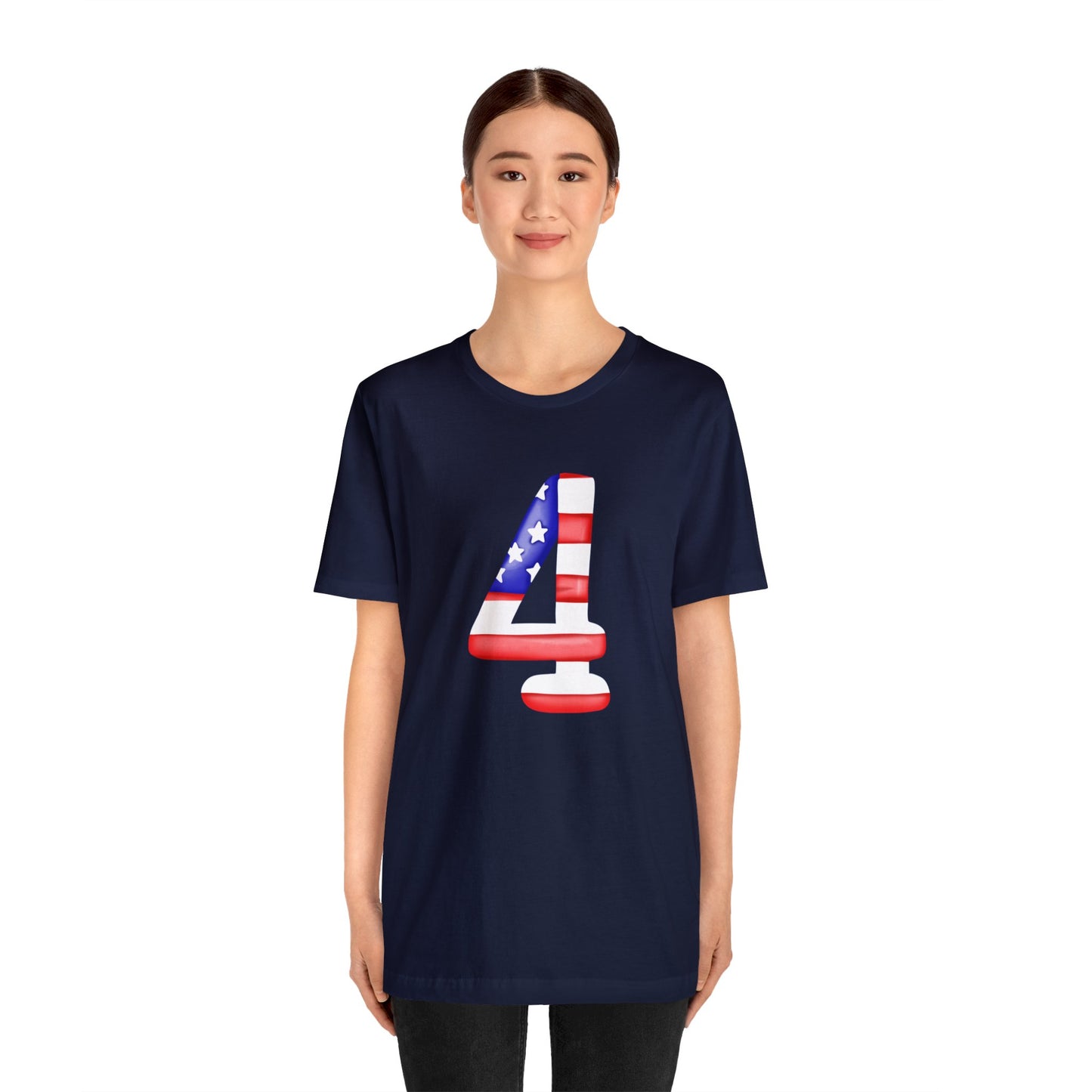 Fourth Red White Blue Unisex Jersey Short Sleeve Tee