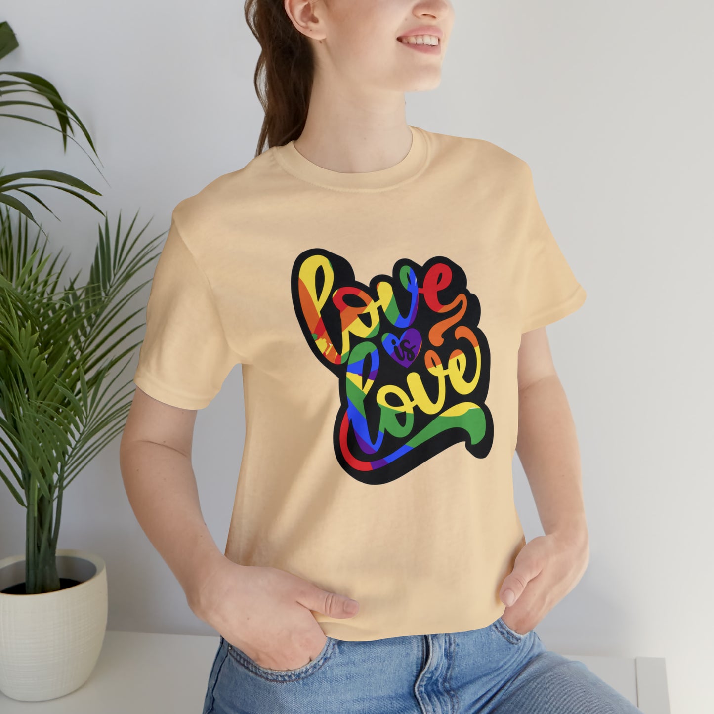 Love Is Love Unisex Jersey Short Sleeve Tee