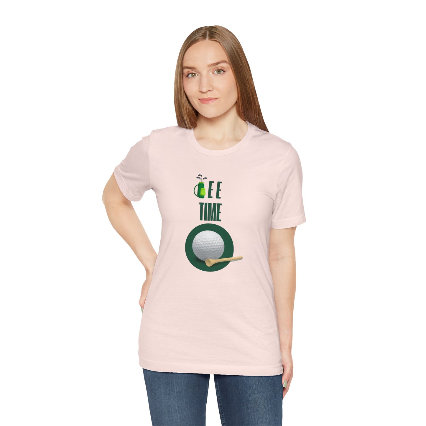 Golf/ Tee Time Unisex Jersey Short Sleeve Tee