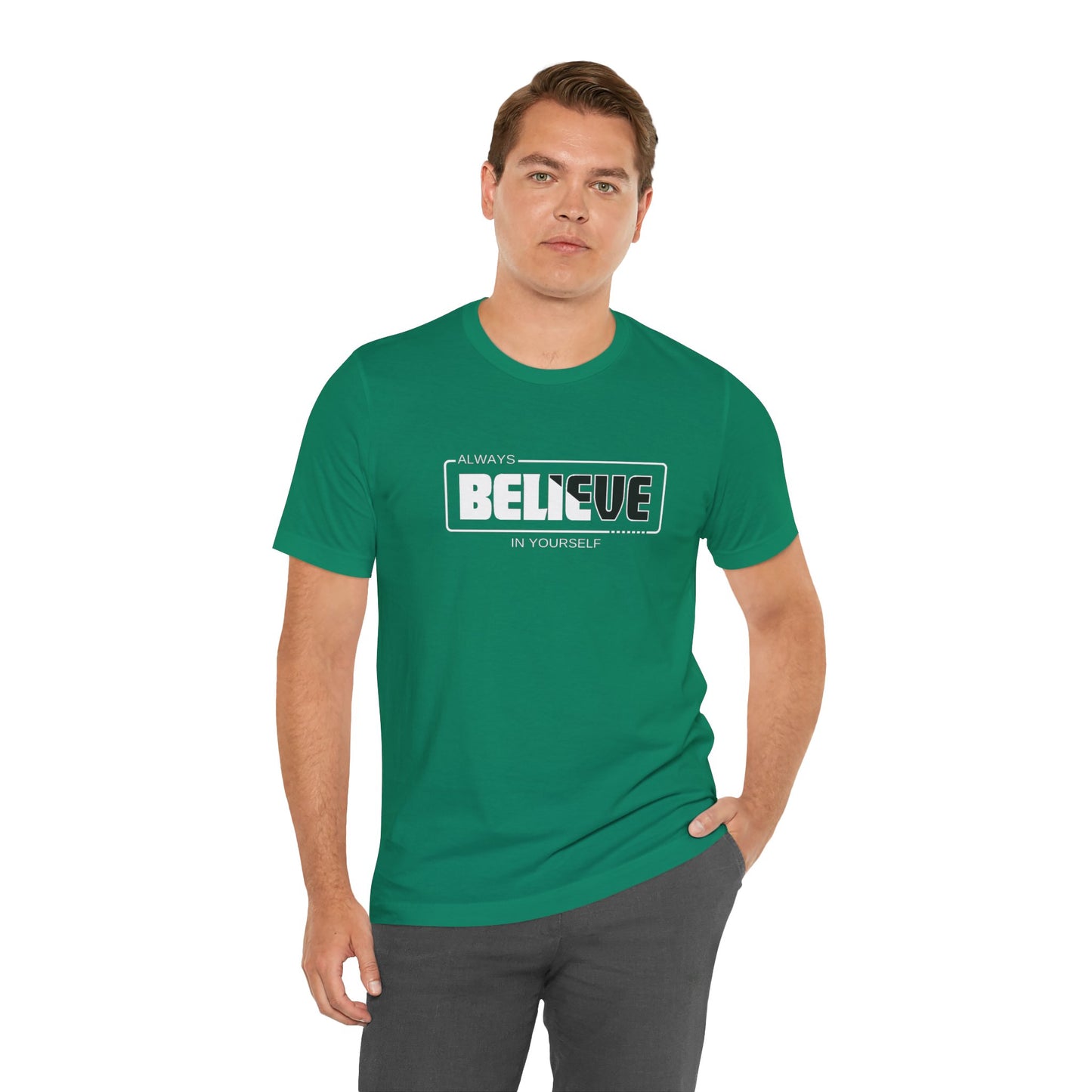 Believe In Yourself Unisex Jersey Short Sleeve Tee