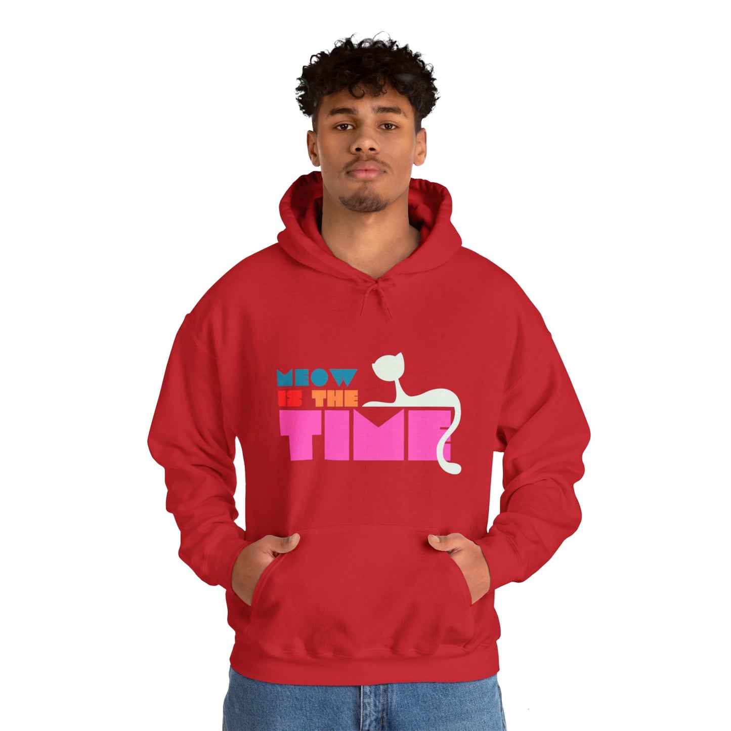 Meow Is The Time Unisex Heavy Blend™ Hooded Sweatshirt