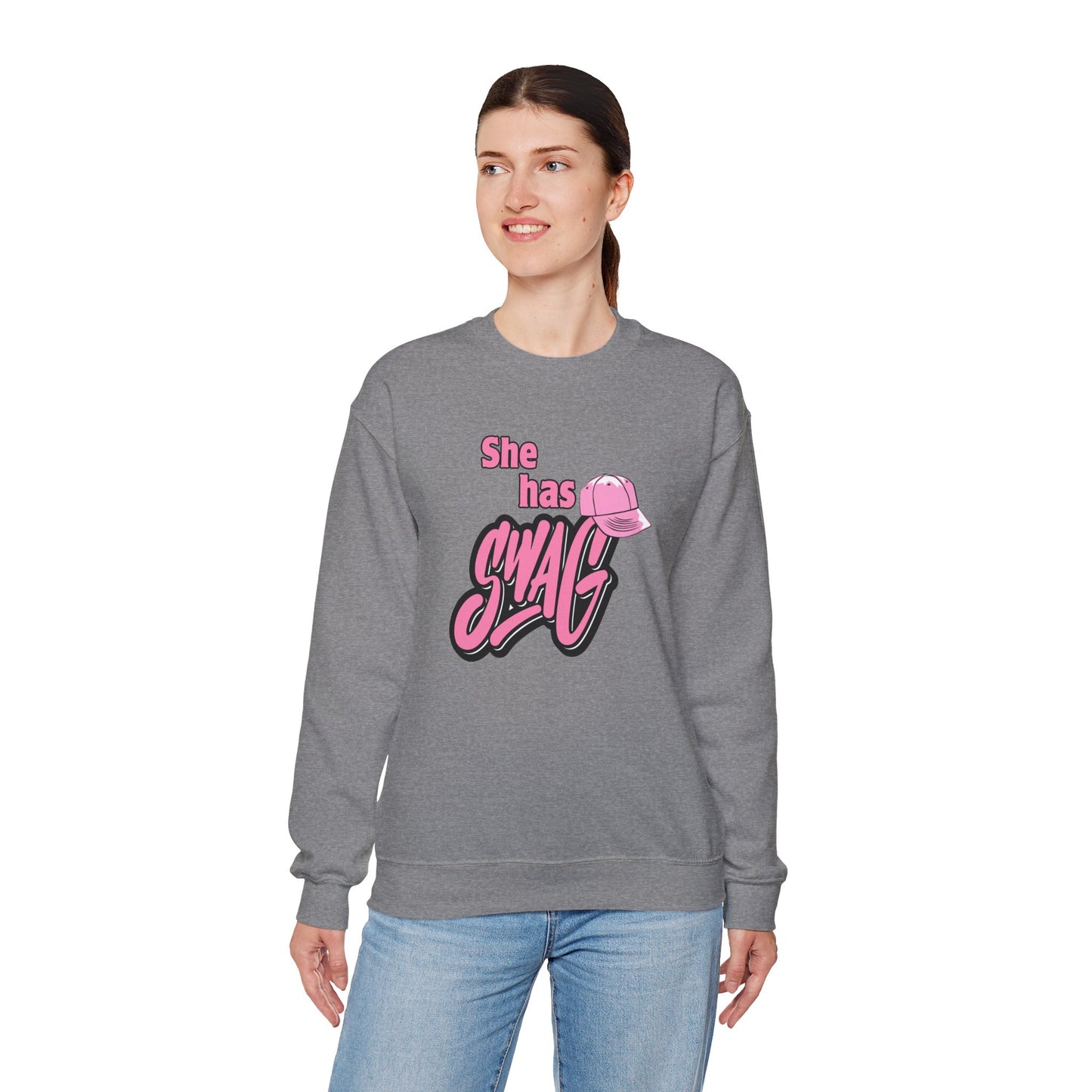 She Has Swag Unisex Heavy Blend™ Crewneck Sweatshirt