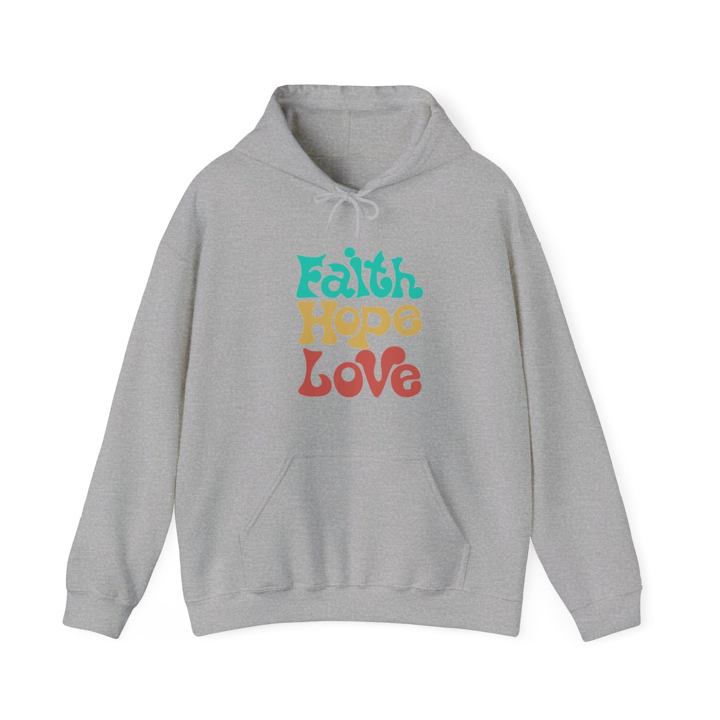 Faith Hope Love Unisex Heavy Blend™ Hooded Sweatshirt