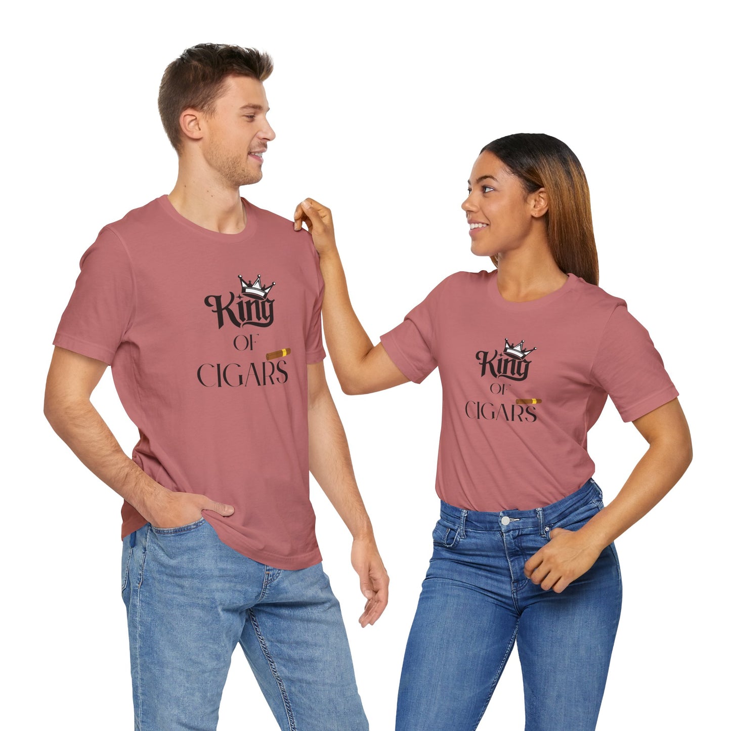 Cigars/ King of Cigars Unisex Jersey Short Sleeve Tee