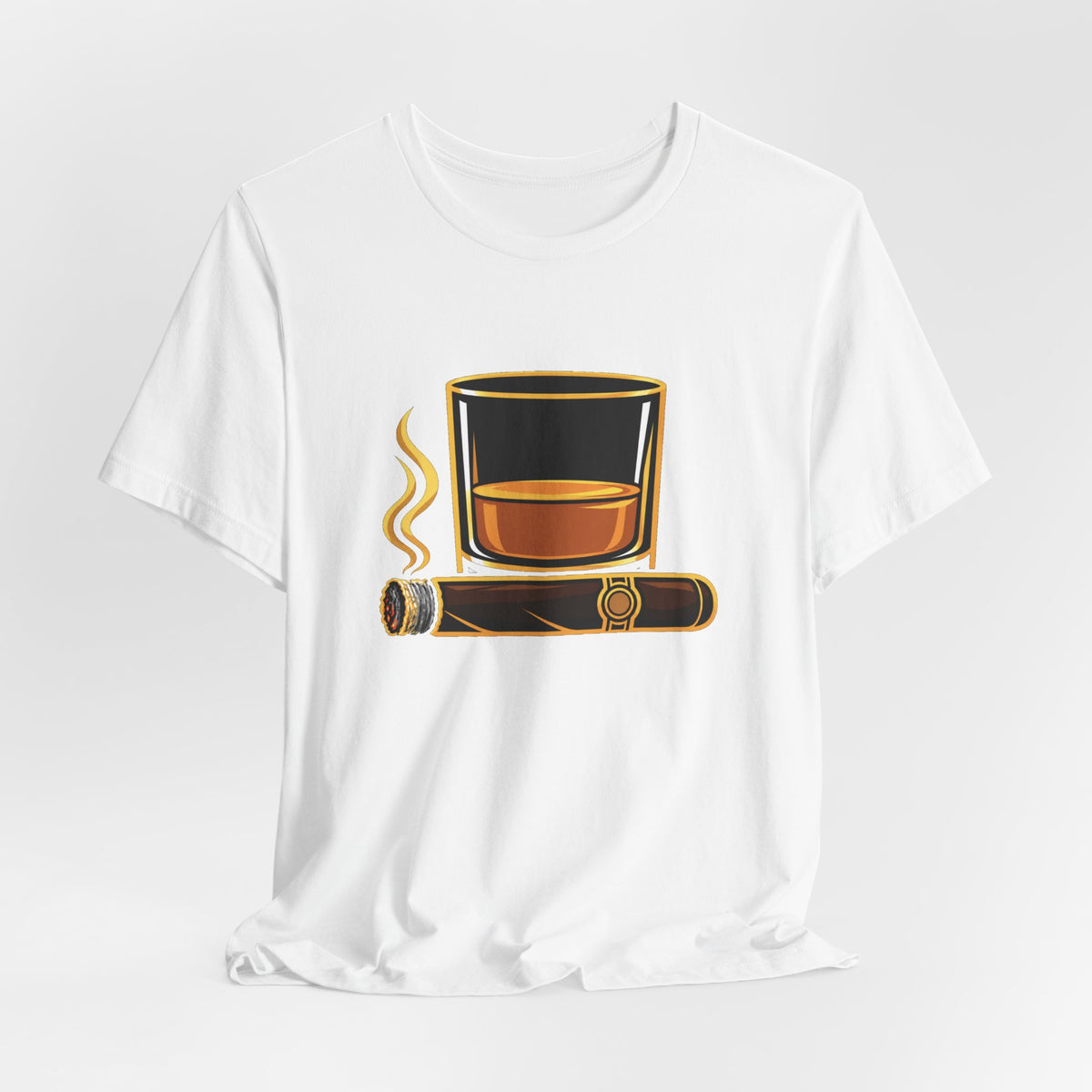 Cigar and Bourbon Unisex Jersey Short Sleeve Tee