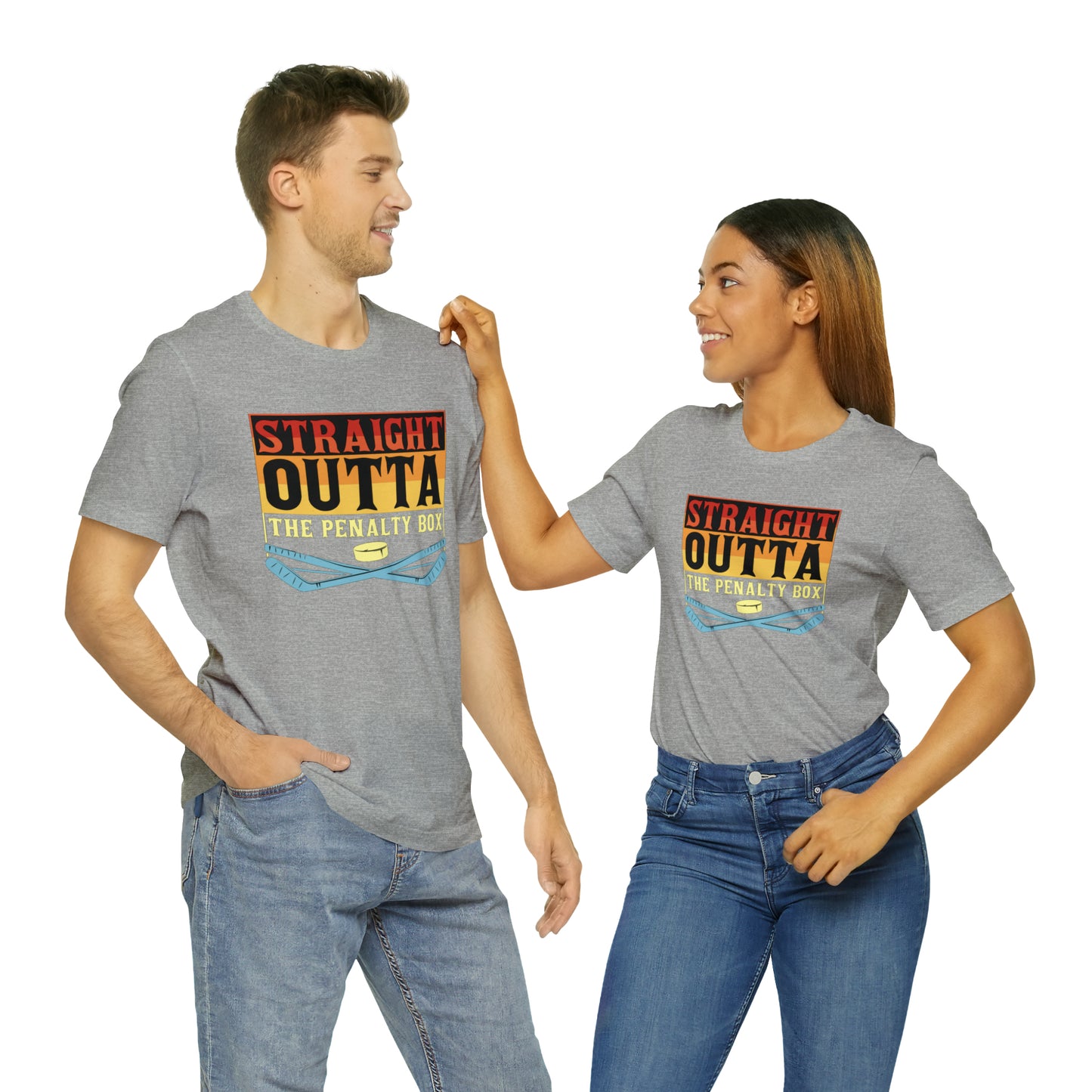 Straight Out The penalty Box Unisex Jersey Short Sleeve Tee