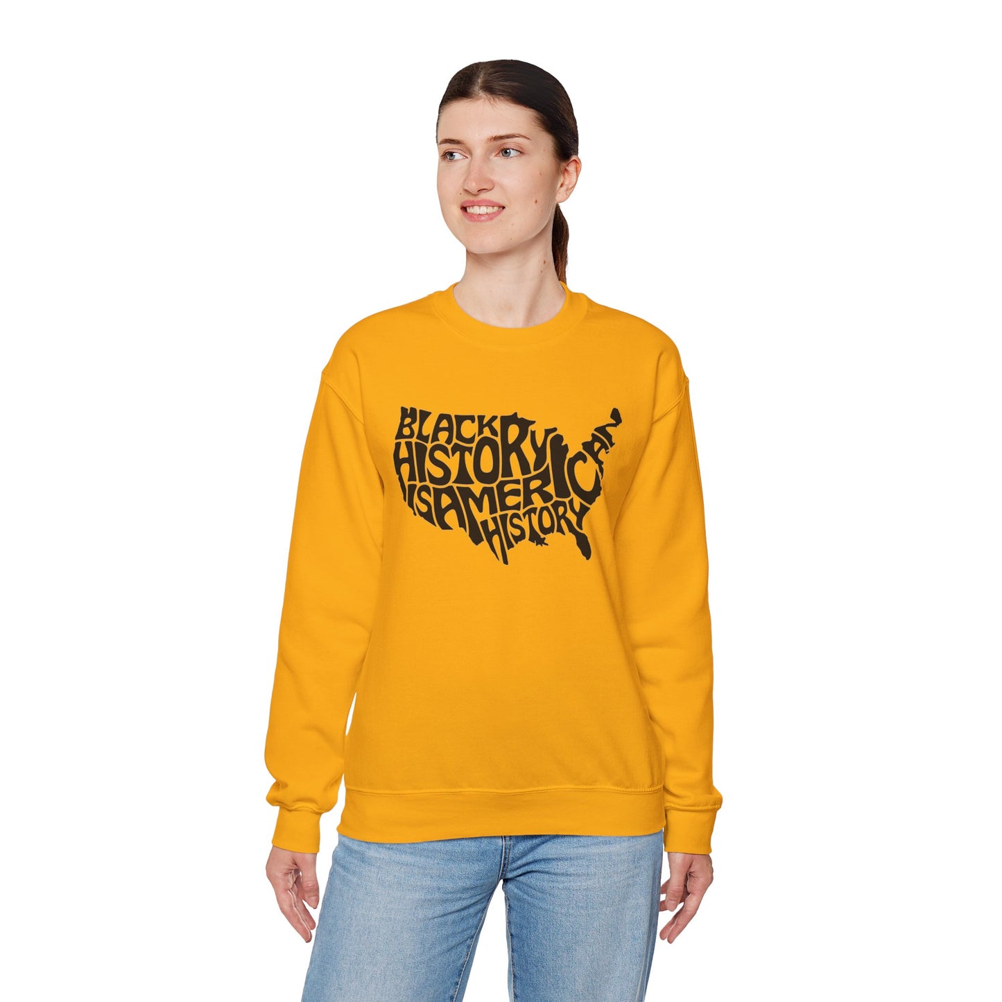 Black History Unisex Heavy Blend™ Crewneck Sweatshirt