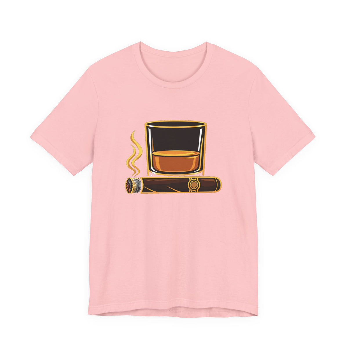 Cigar and Bourbon Unisex Jersey Short Sleeve Tee