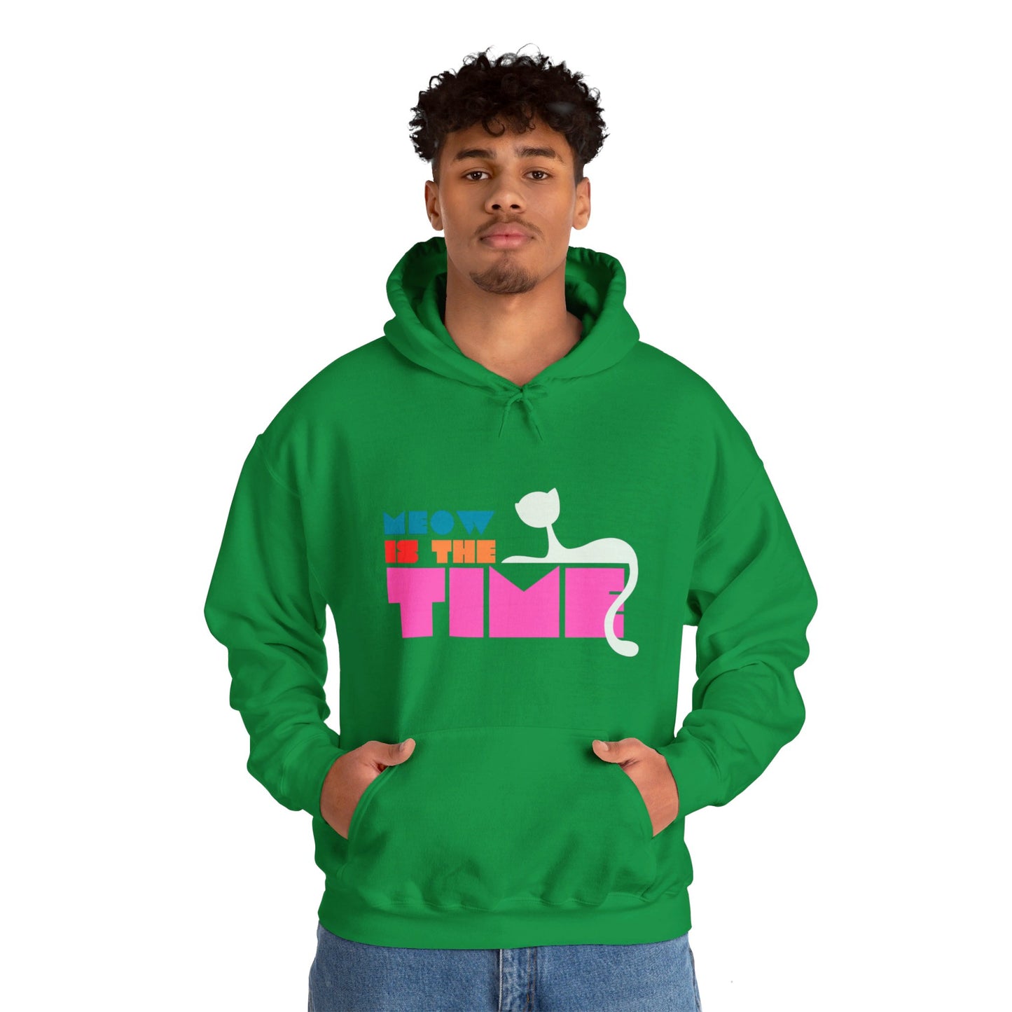 Meow Is The Time Unisex Heavy Blend™ Hooded Sweatshirt