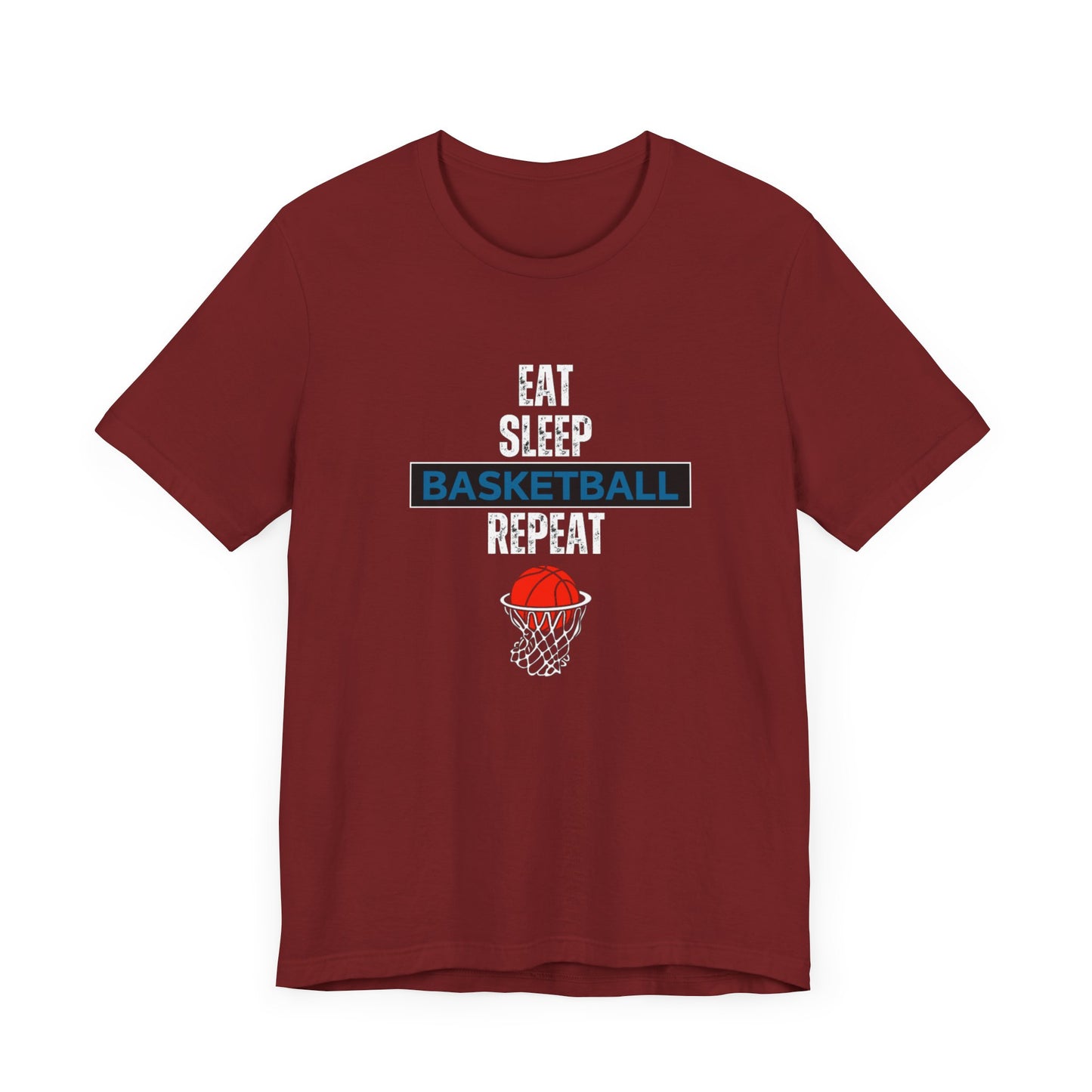 Eat, Sleep, Basketball, Repeat Unisex Jersey Short Sleeve Tee