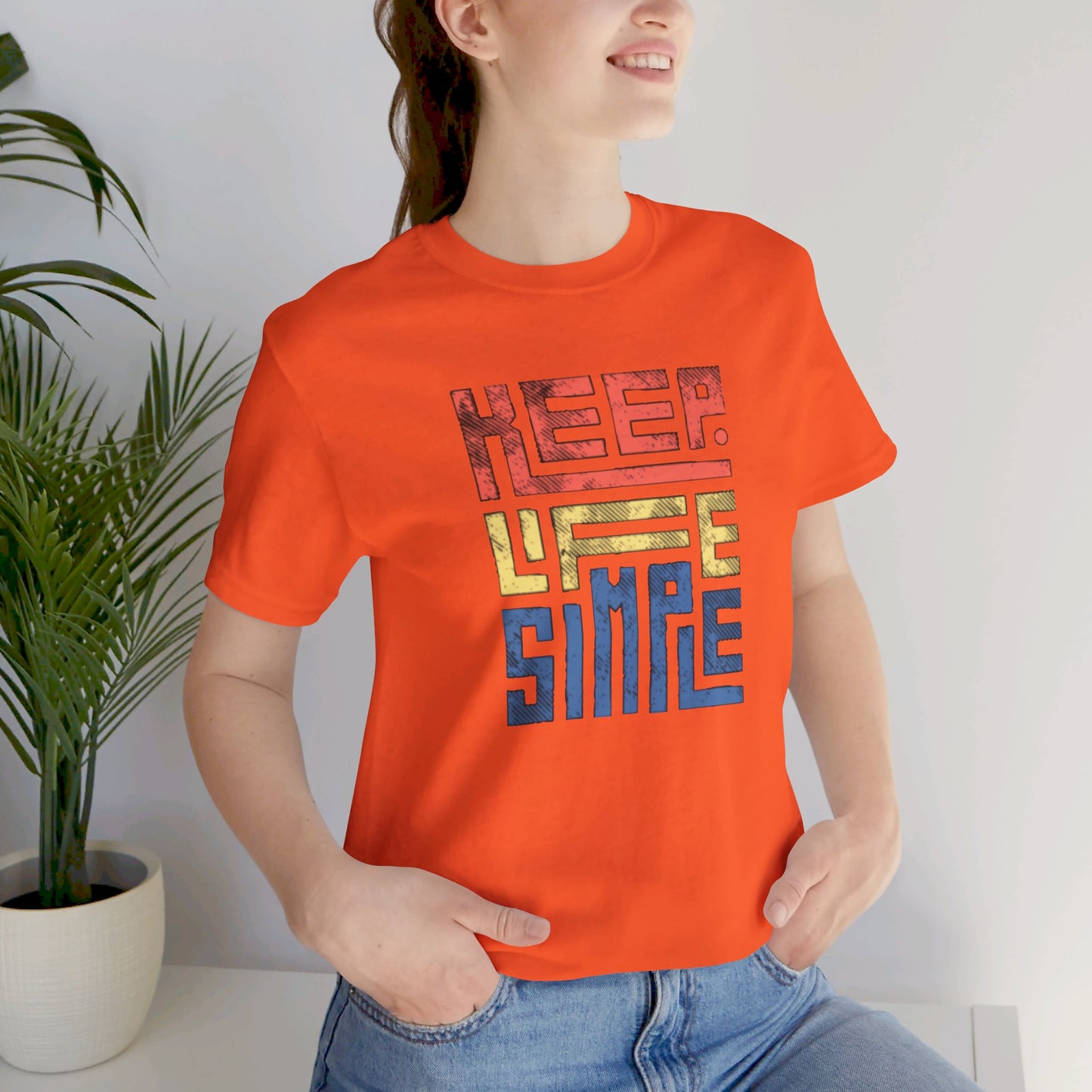 Keep Life Simple Unisex Jersey Short Sleeve Tee