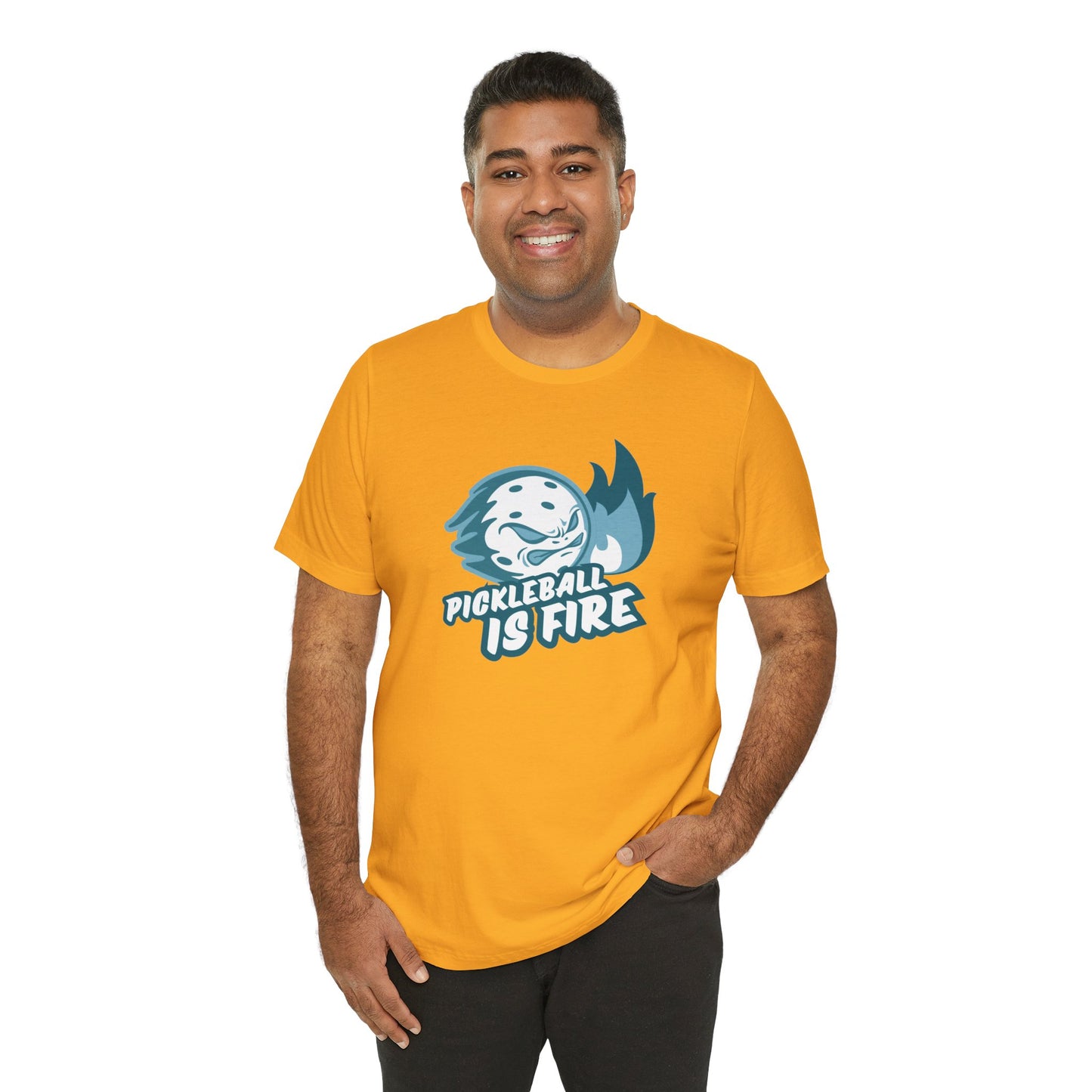 Pickleball Is Fire Unisex Jersey Short Sleeve Tee