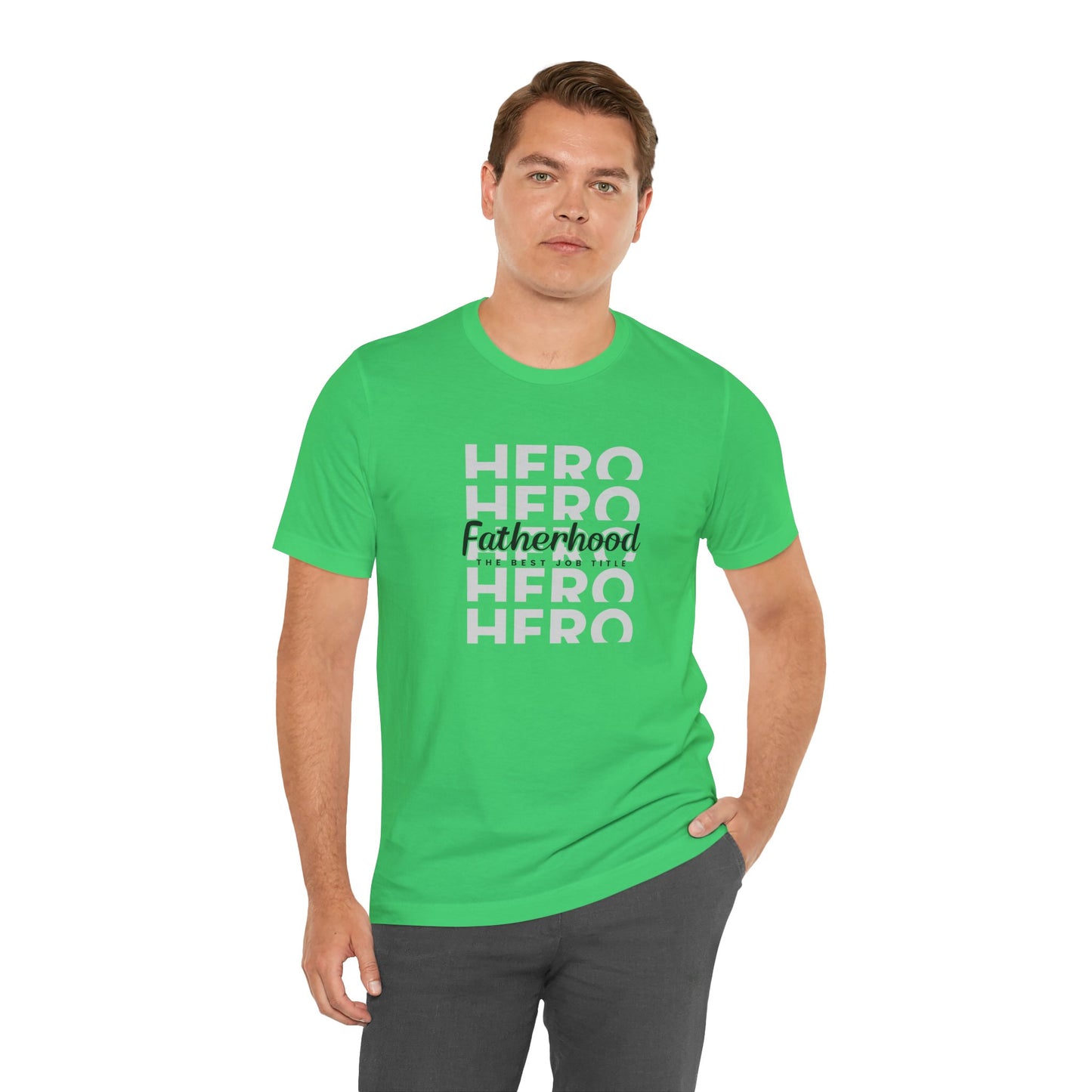 Dad/ Fatherhood Hero Unisex Jersey Short Sleeve Tee