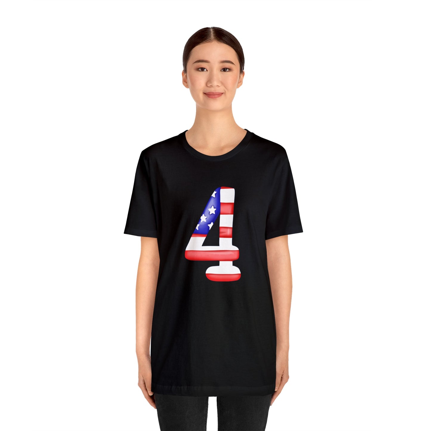 Fourth Red White Blue Unisex Jersey Short Sleeve Tee