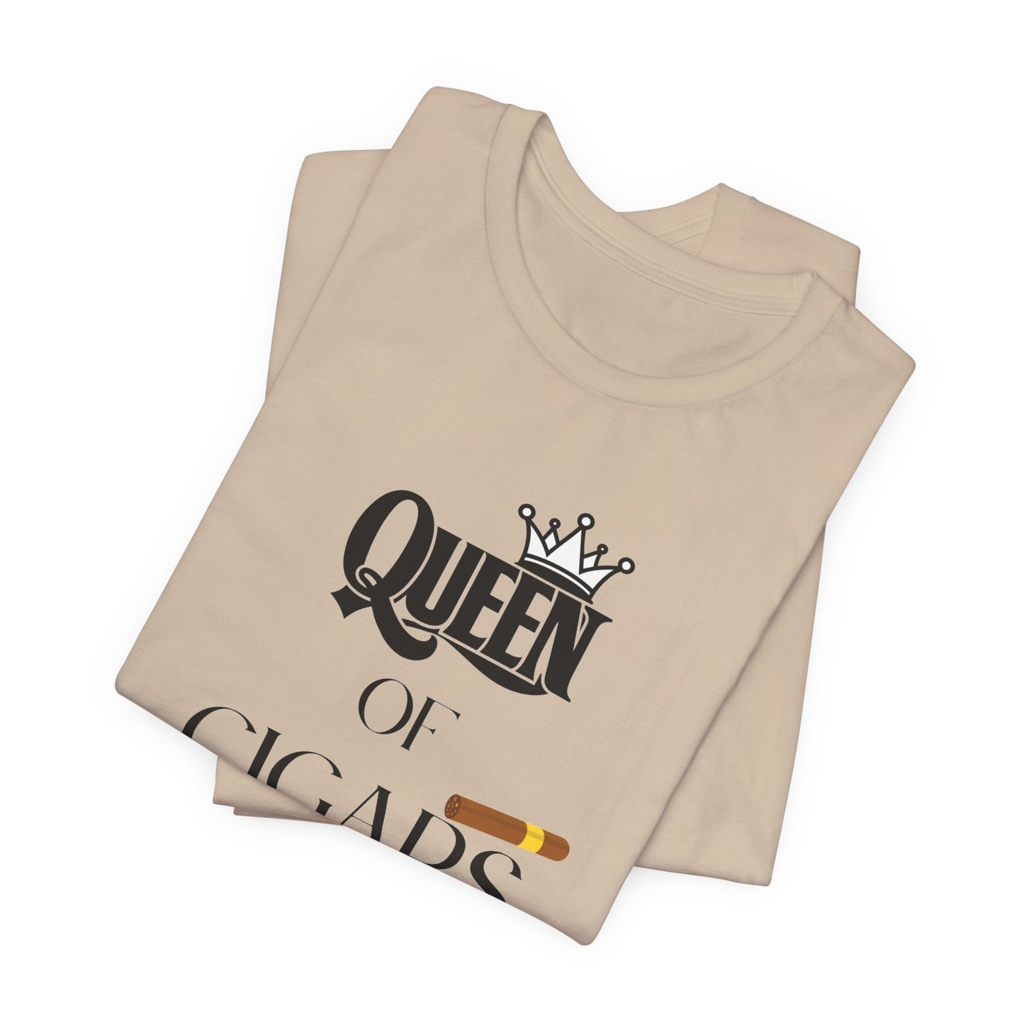 Cigars/ Queen of Cigars Unisex Jersey Short Sleeve Tee