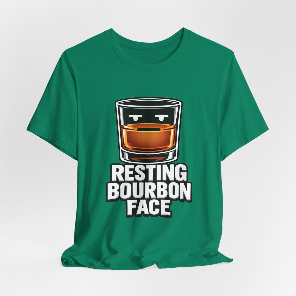 Resting Bourbon Face Unisex Jersey Short Sleeve Tee