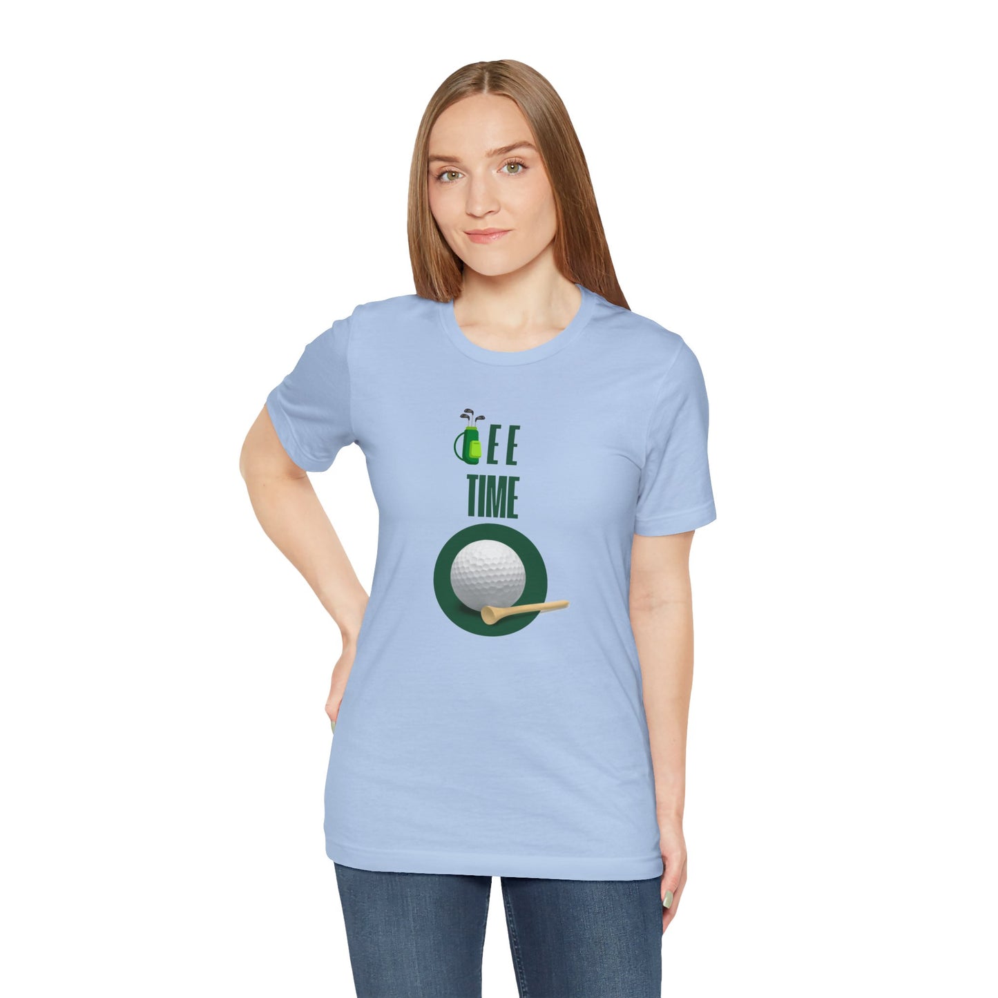 Golf/ Tee Time Unisex Jersey Short Sleeve Tee