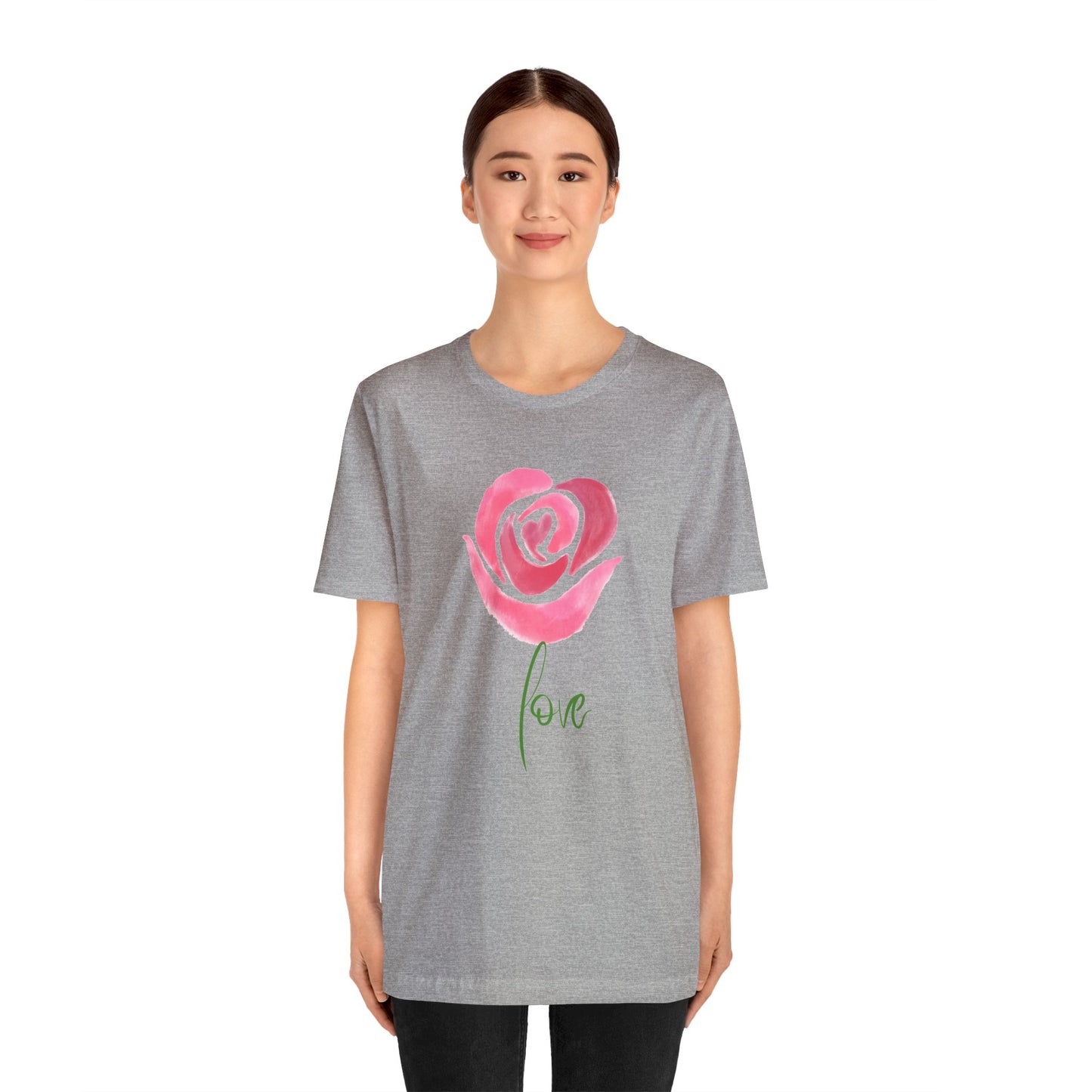 Flower Love Unisex Jersey Short Sleeve Tee