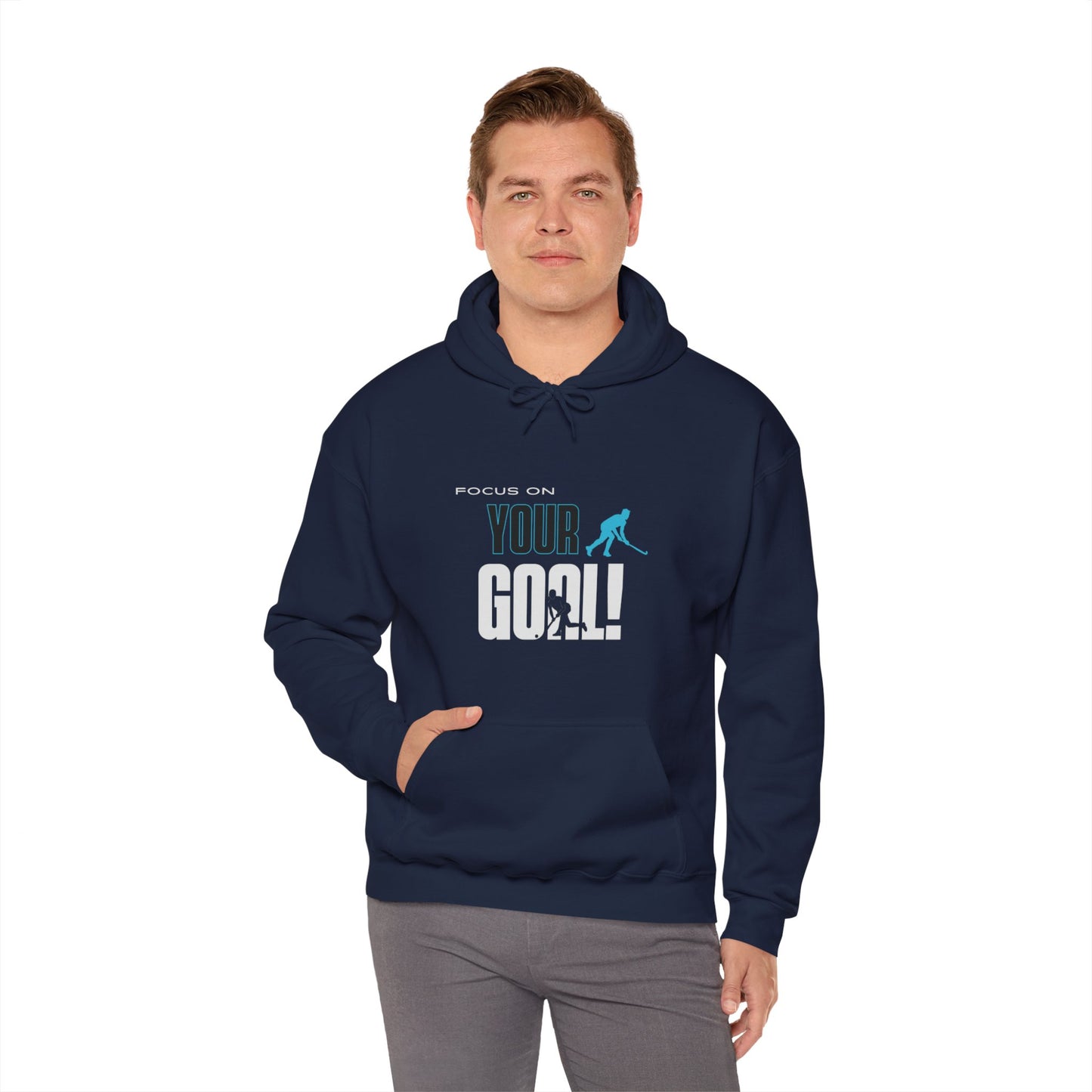 Focus On Your Goal Unisex Heavy Blend™ Hooded Sweatshirt