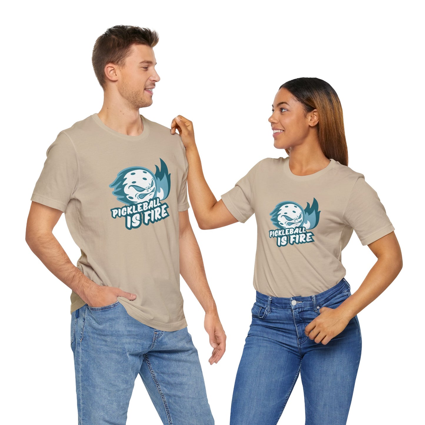 Pickleball Is Fire Unisex Jersey Short Sleeve Tee