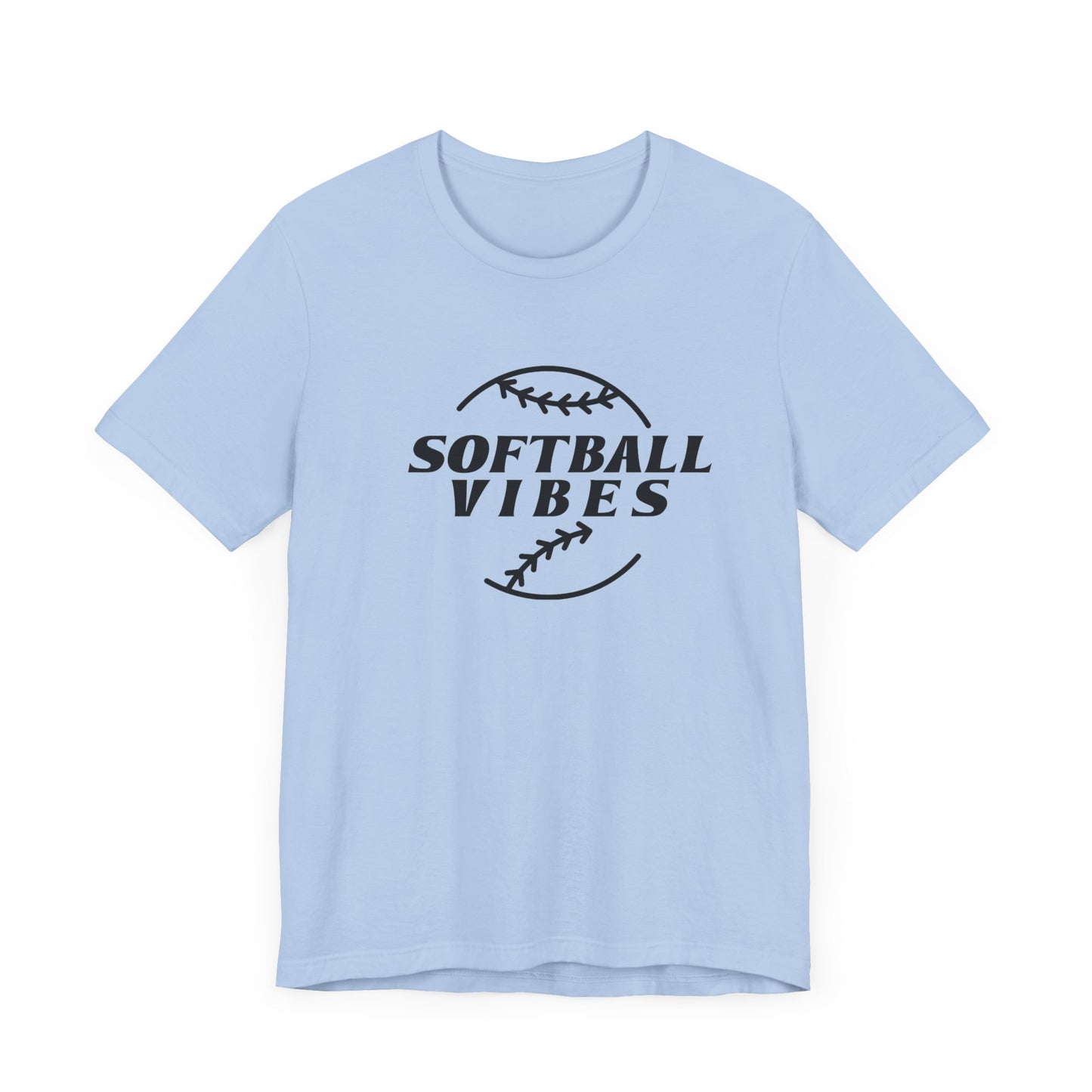 Softball Vibes Unisex Jersey Short Sleeve Tee