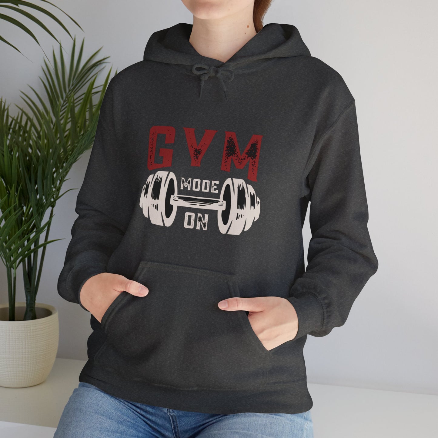 Gym Mode On Unisex Heavy Blend™ Hooded Sweatshirt