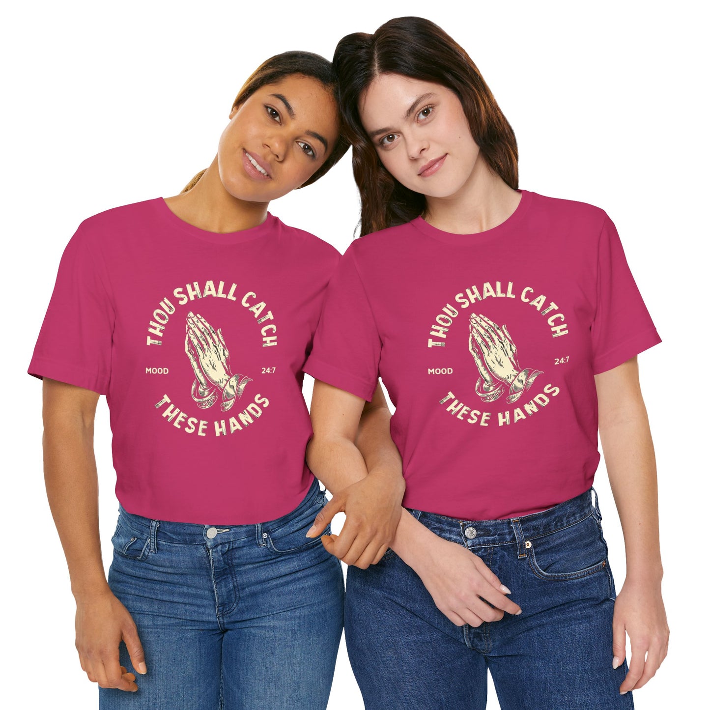 Thou Shall Catch These Hands Unisex Jersey Short Sleeve Tee