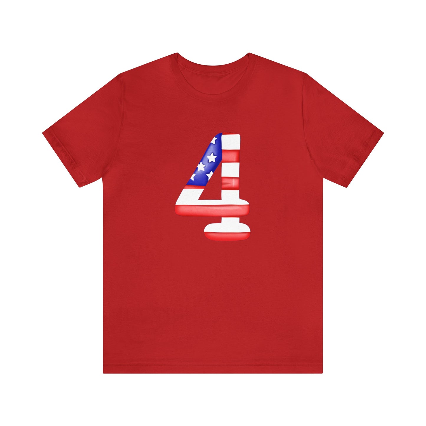 Fourth Red White Blue Unisex Jersey Short Sleeve Tee