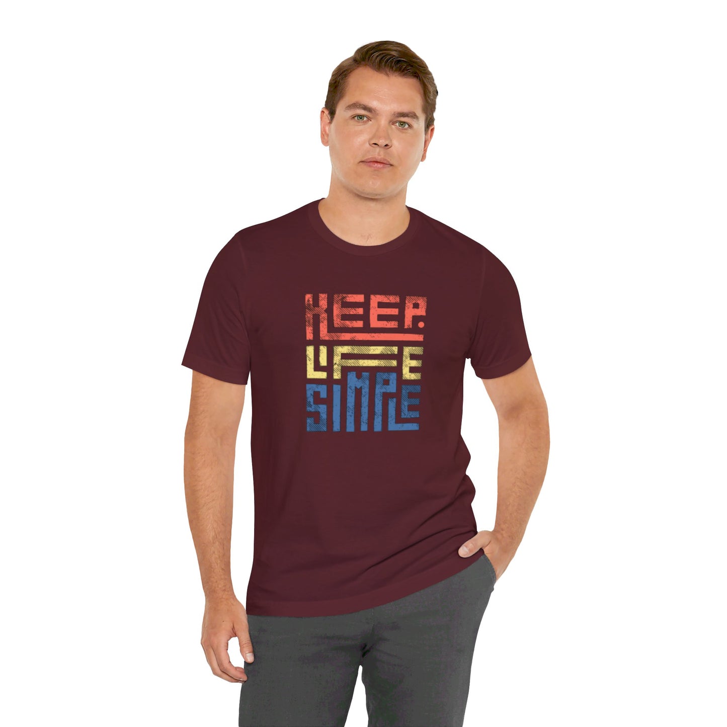 Keep Life Simple Unisex Jersey Short Sleeve Tee