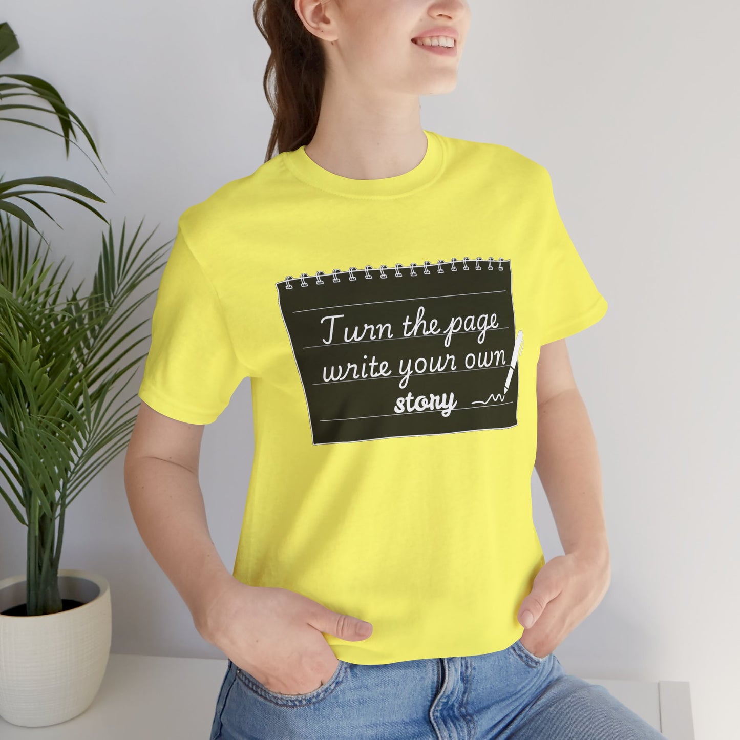 Turn the Page And Write Your Story Unisex Softstyle T-Shirt