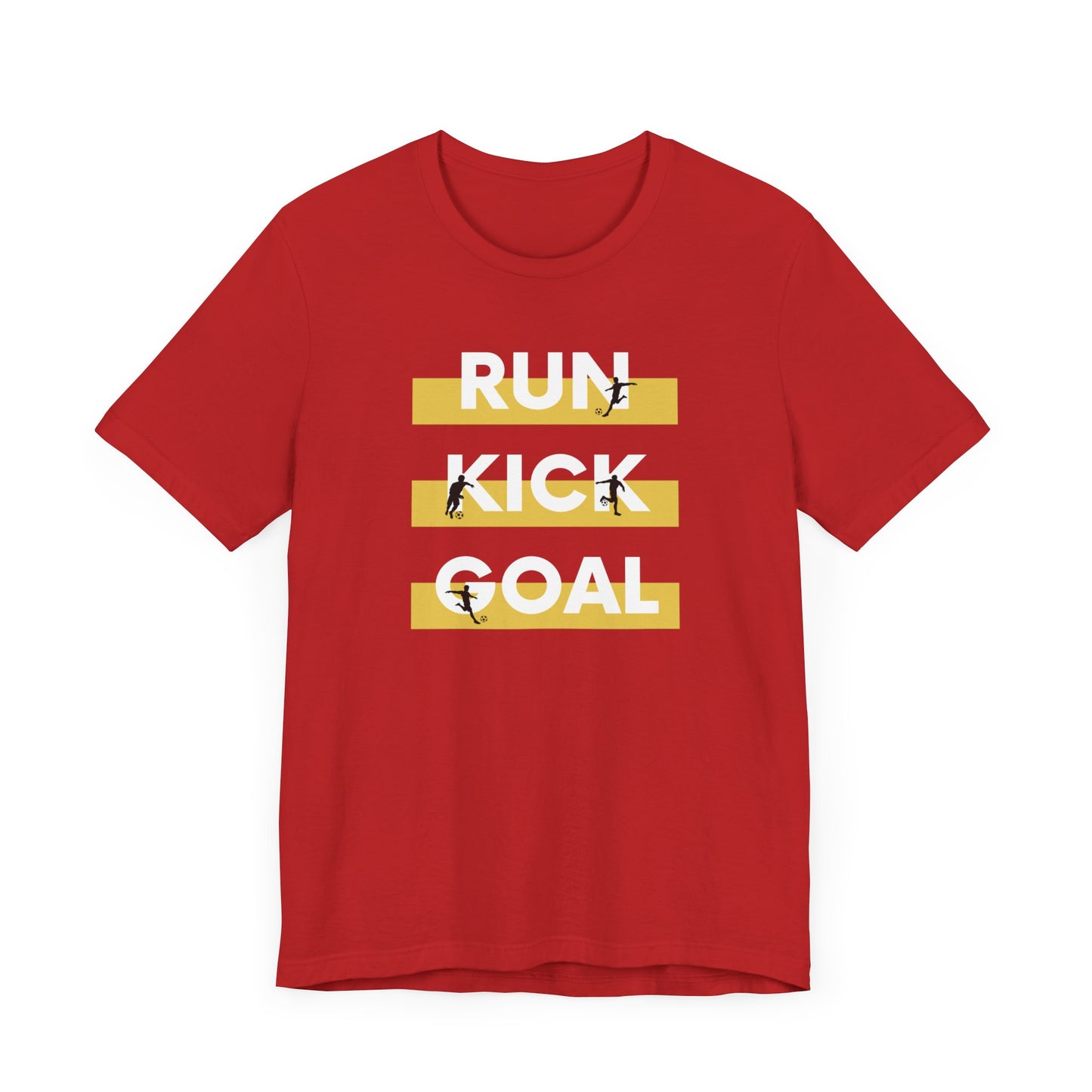 Soccer\ Run Kick Goal Unisex Jersey Short Sleeve Tee