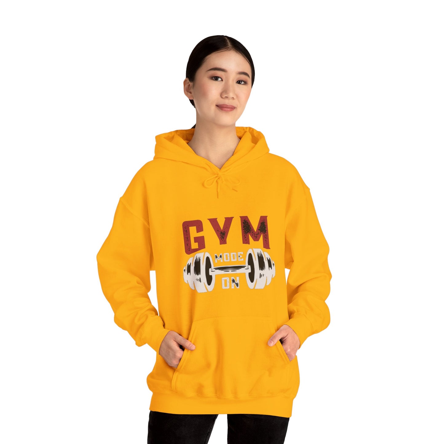 Gym Mode On Unisex Heavy Blend™ Hooded Sweatshirt