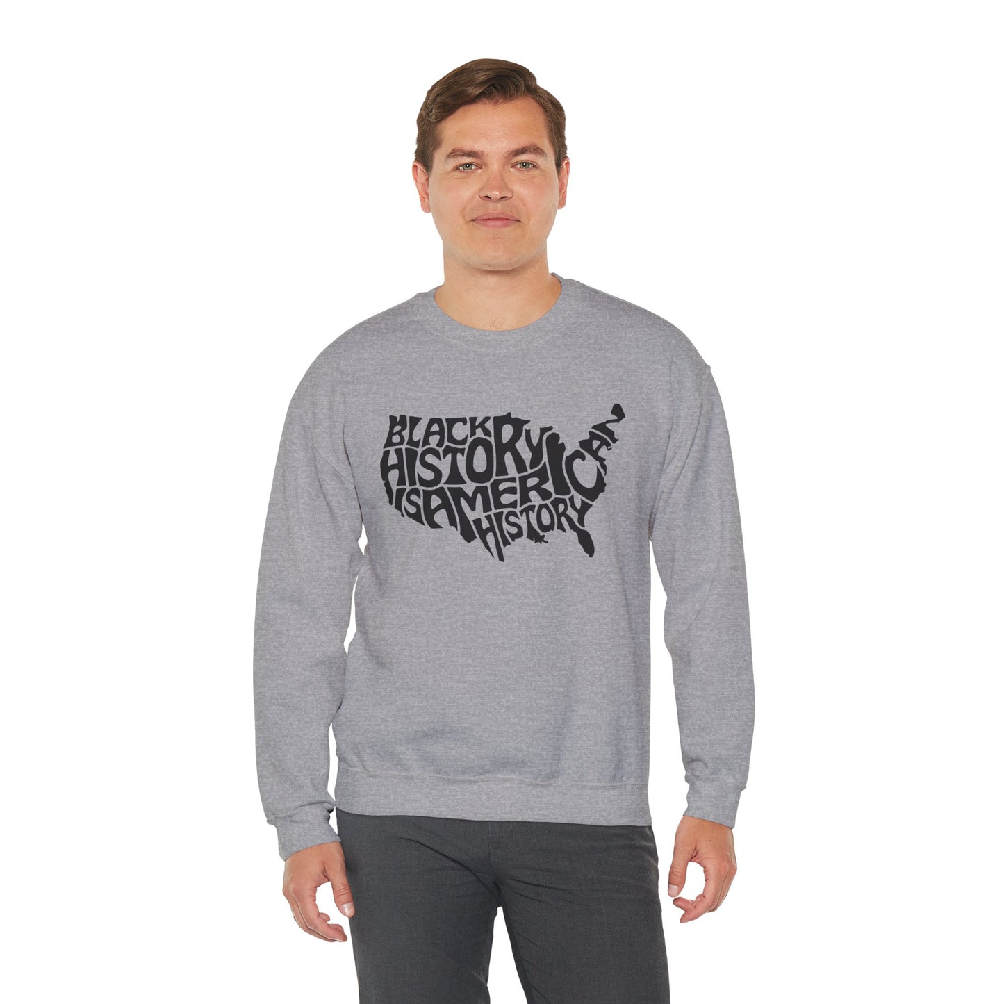 Black History Unisex Heavy Blend™ Crewneck Sweatshirt