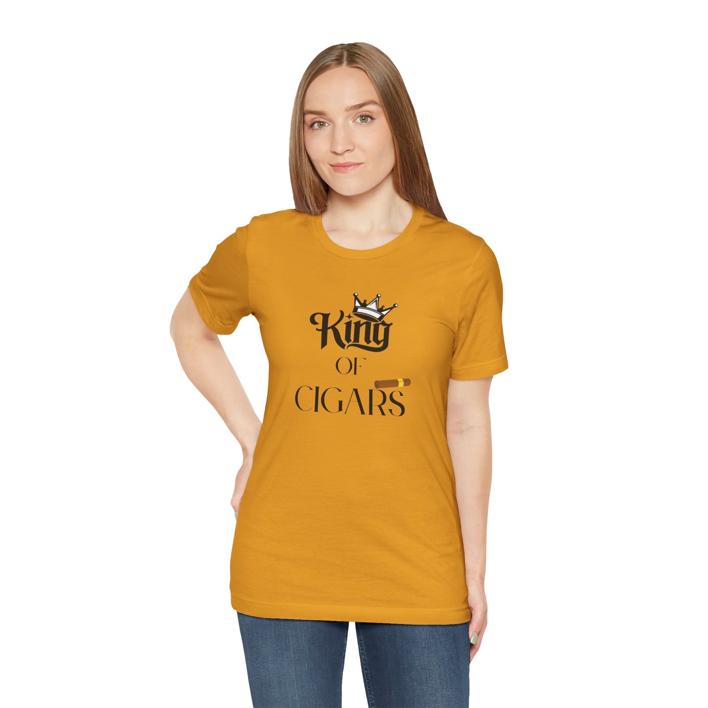 Cigars/ King of Cigars Unisex Jersey Short Sleeve Tee