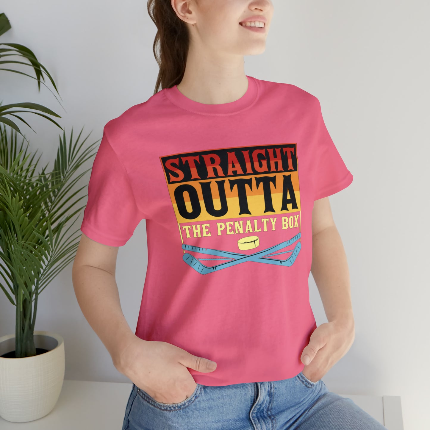 Straight Out The penalty Box Unisex Jersey Short Sleeve Tee