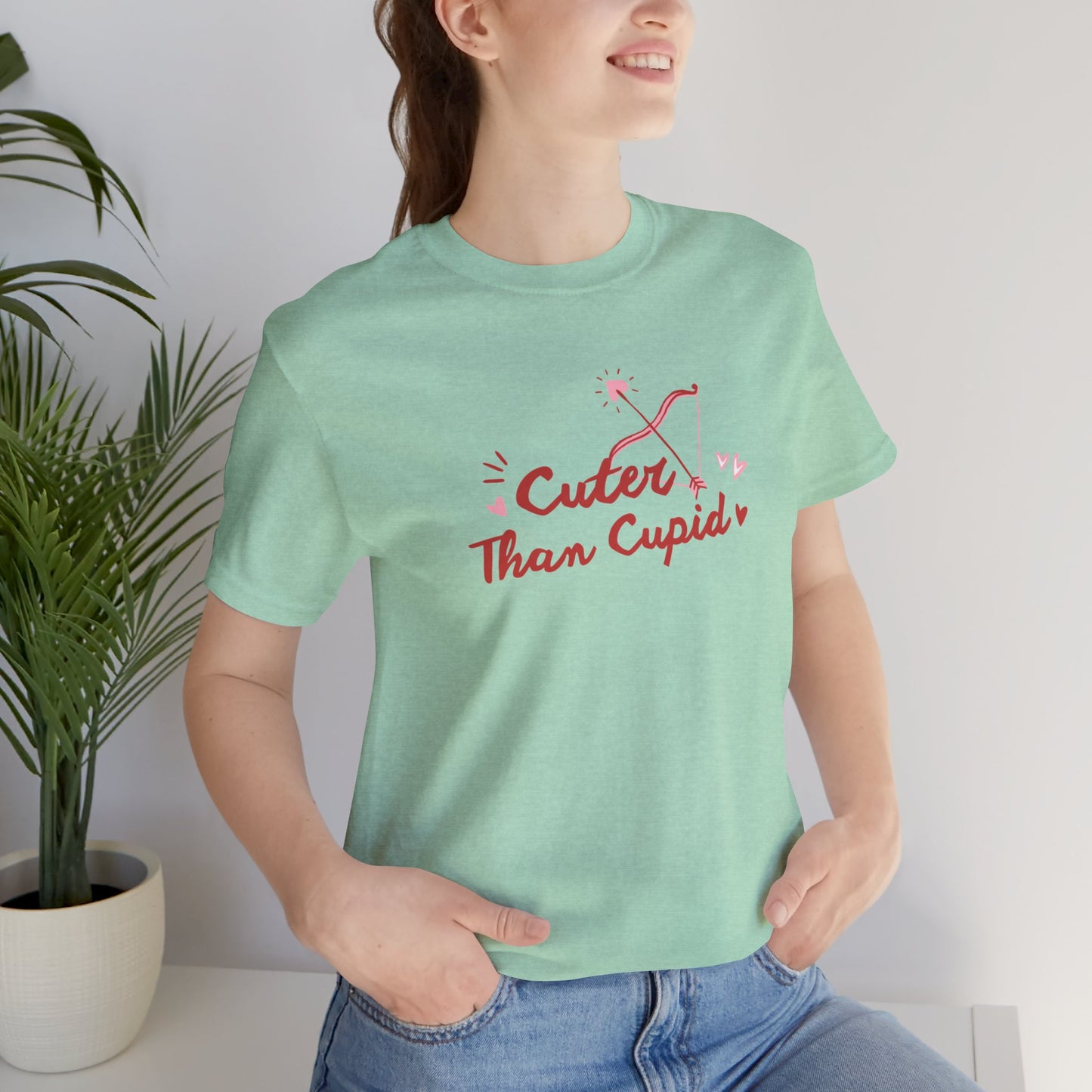 Cuter Than Cupid Unisex Jersey Short Sleeve Tee