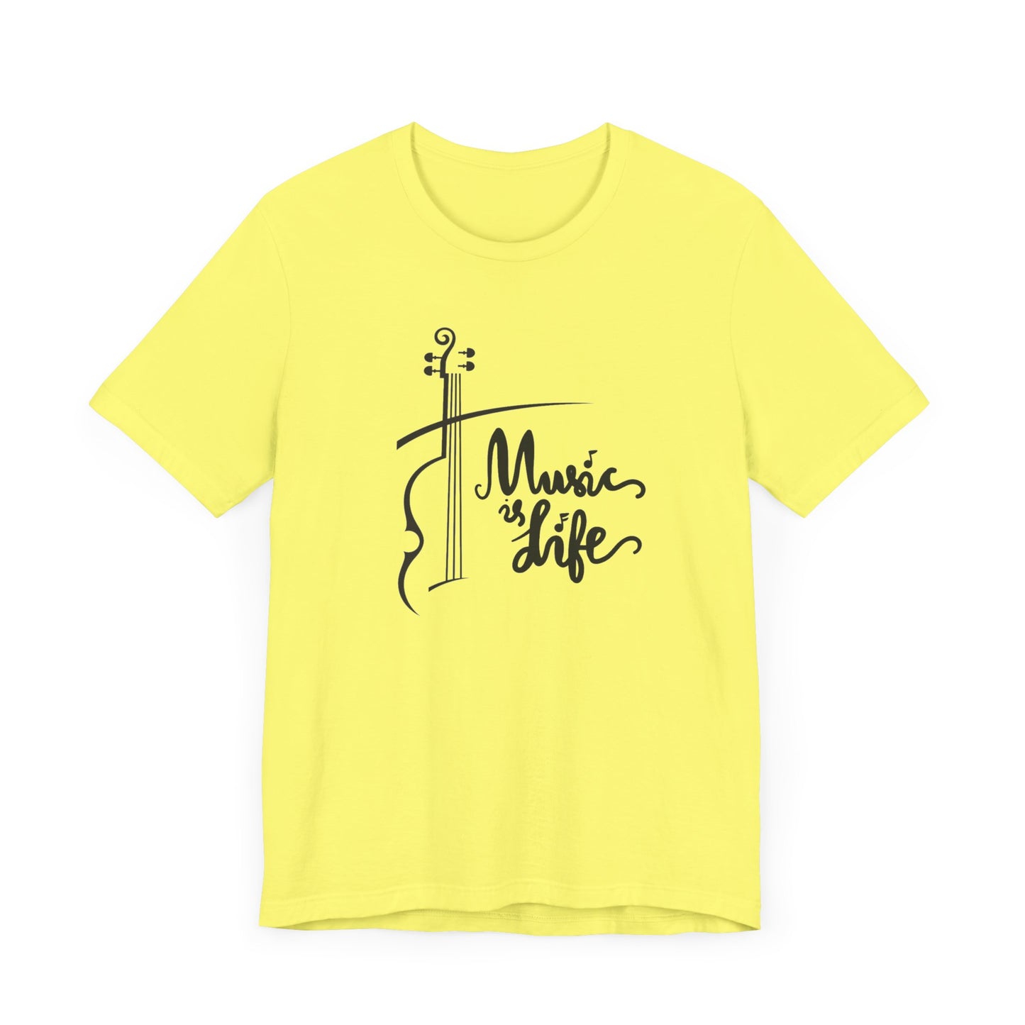 Music Is Life Unisex Jersey Short Sleeve Tee