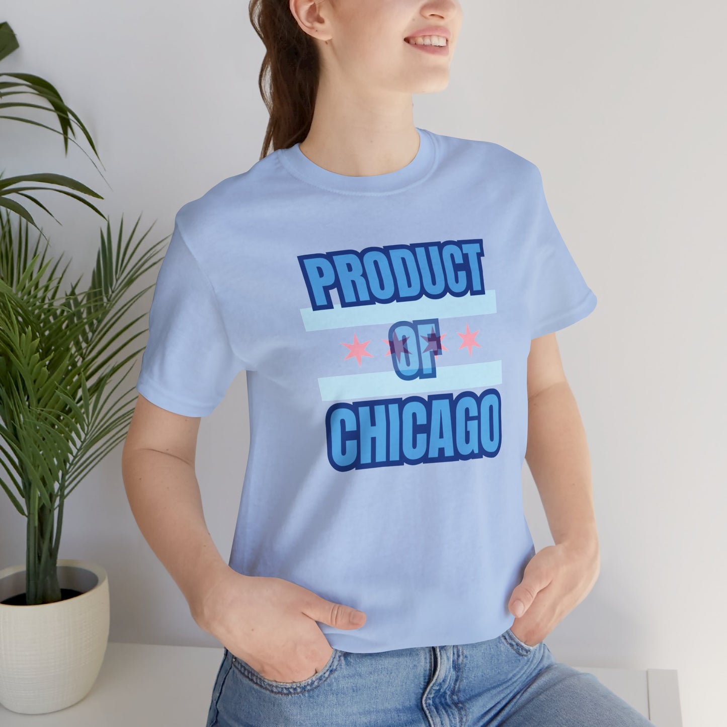 Product Of Chicago Unisex Jersey Short Sleeve Tee