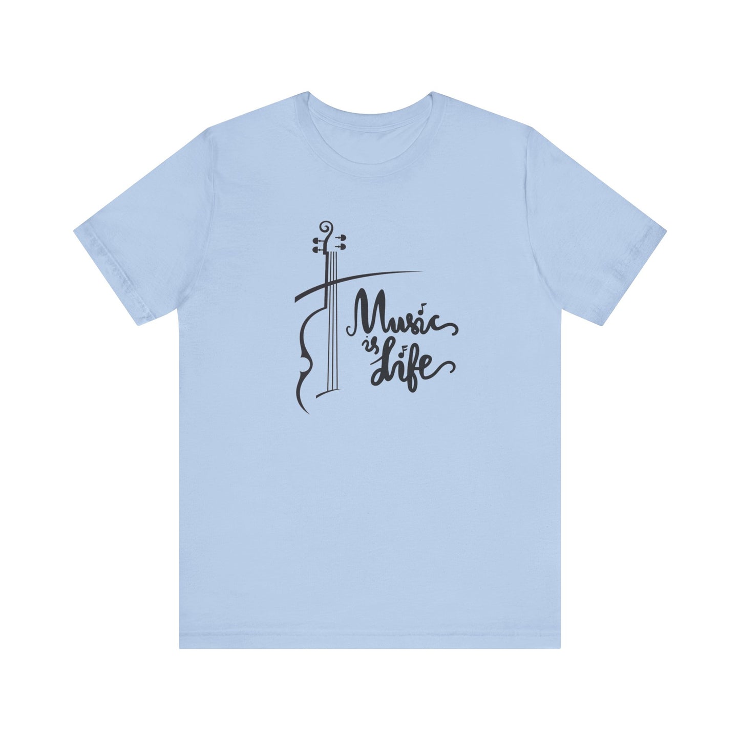 Music Is Life Unisex Jersey Short Sleeve Tee