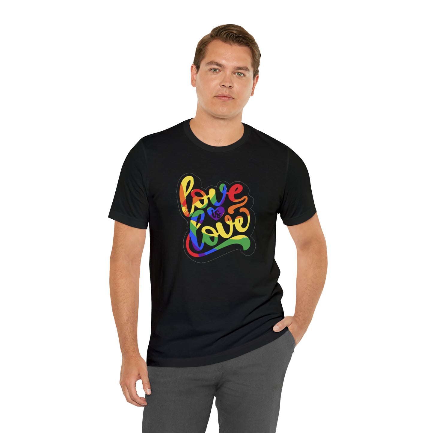 Love Is Love Unisex Jersey Short Sleeve Tee