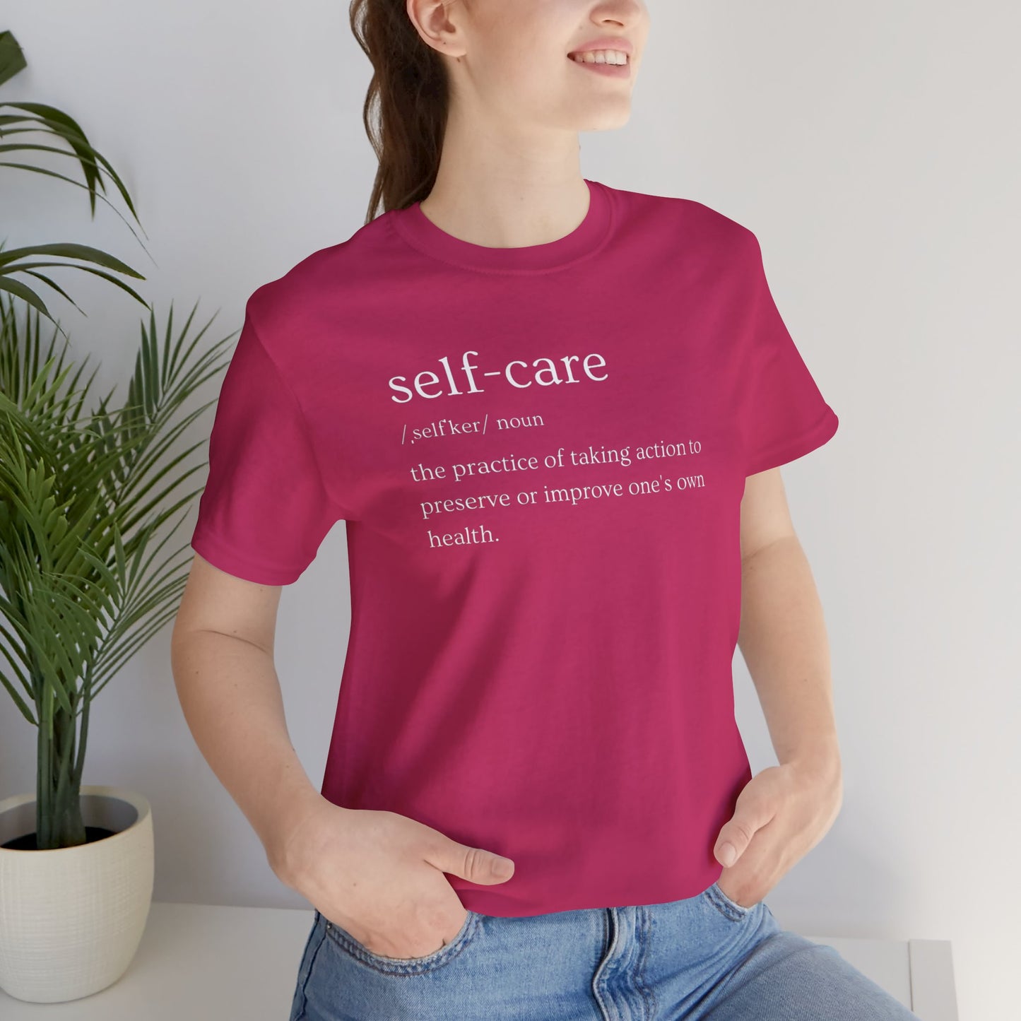 Self-Care Unisex Jersey Short Sleeve Tee