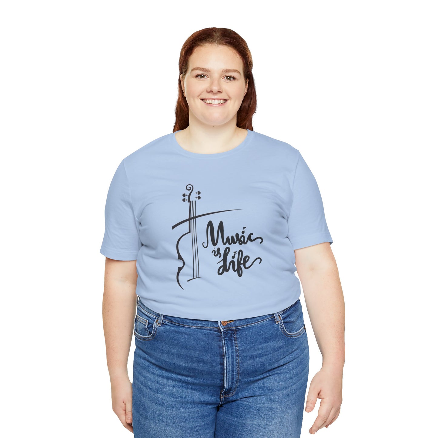 Music Is Life Unisex Jersey Short Sleeve Tee