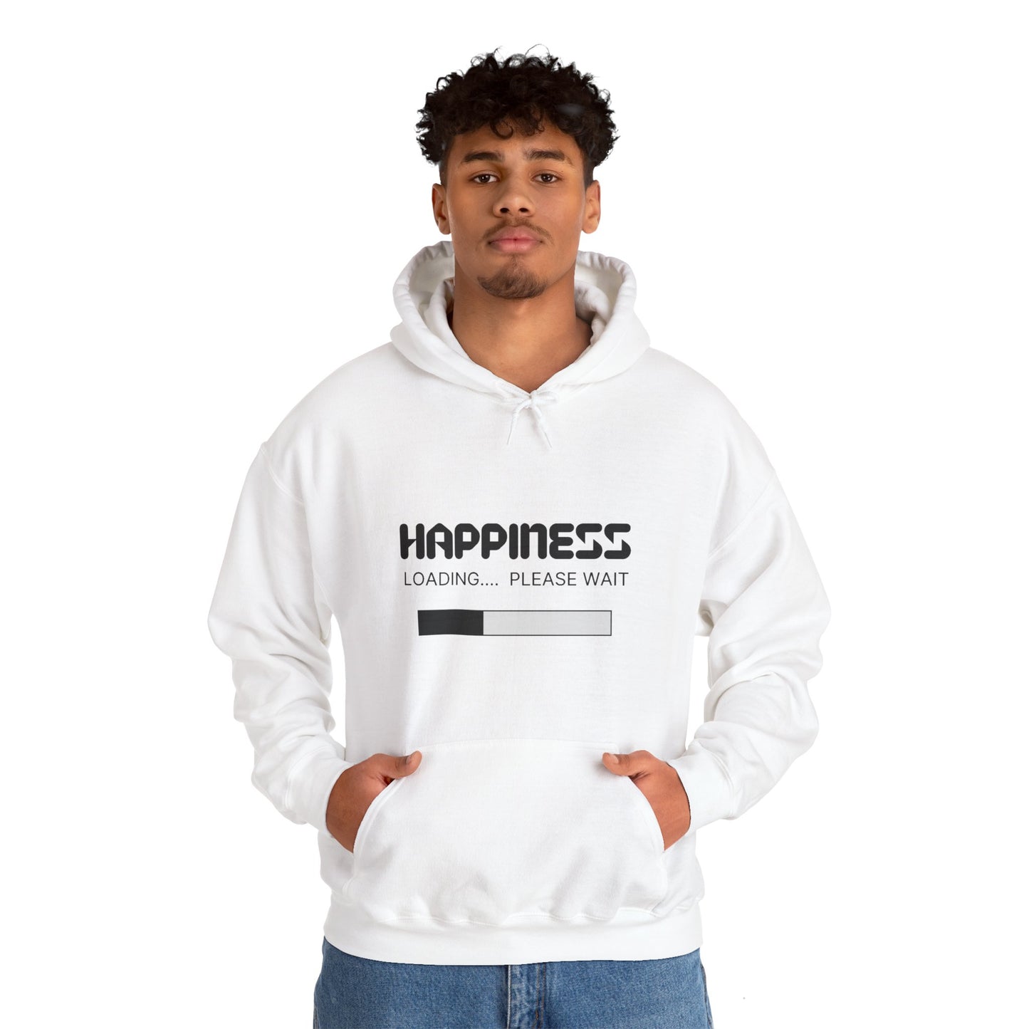 Happiness Loading Please Wait Unisex Heavy Blend™ Hooded Sweatshirt