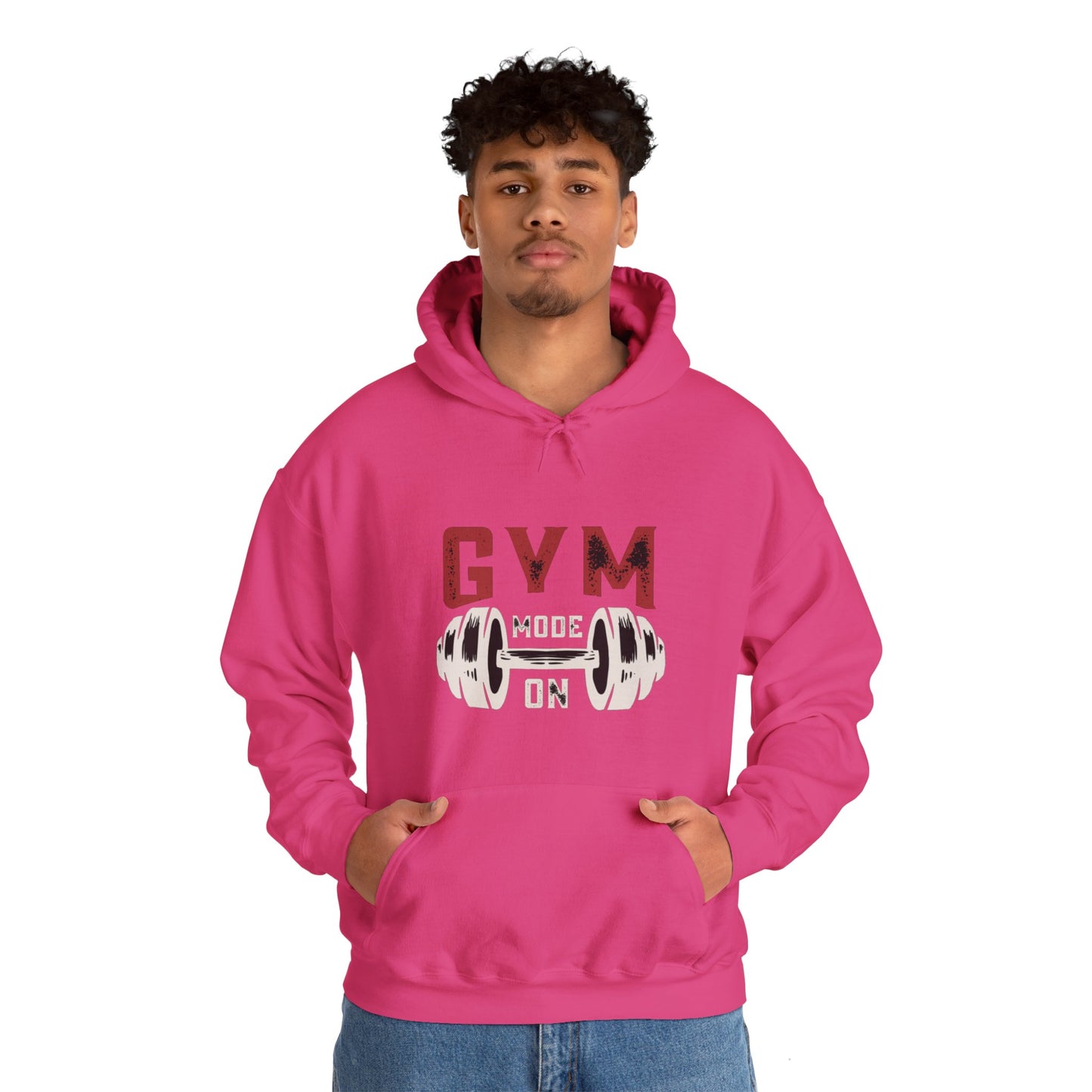 Gym Mode On Unisex Heavy Blend™ Hooded Sweatshirt